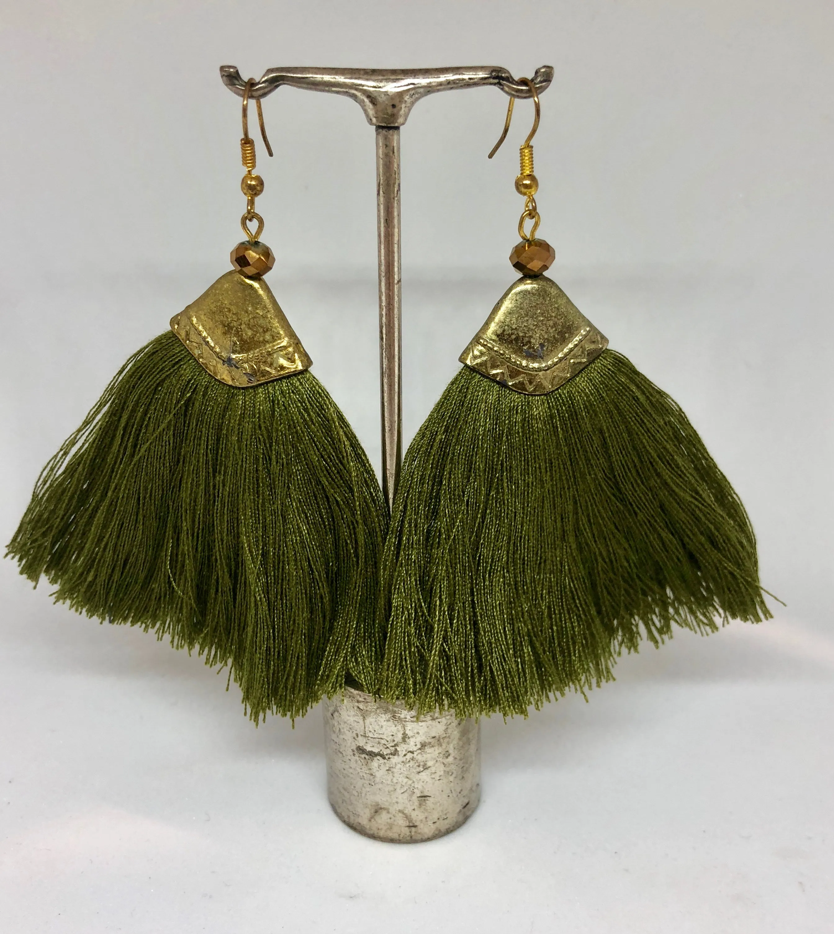 TM. Fan Tassel Earrings