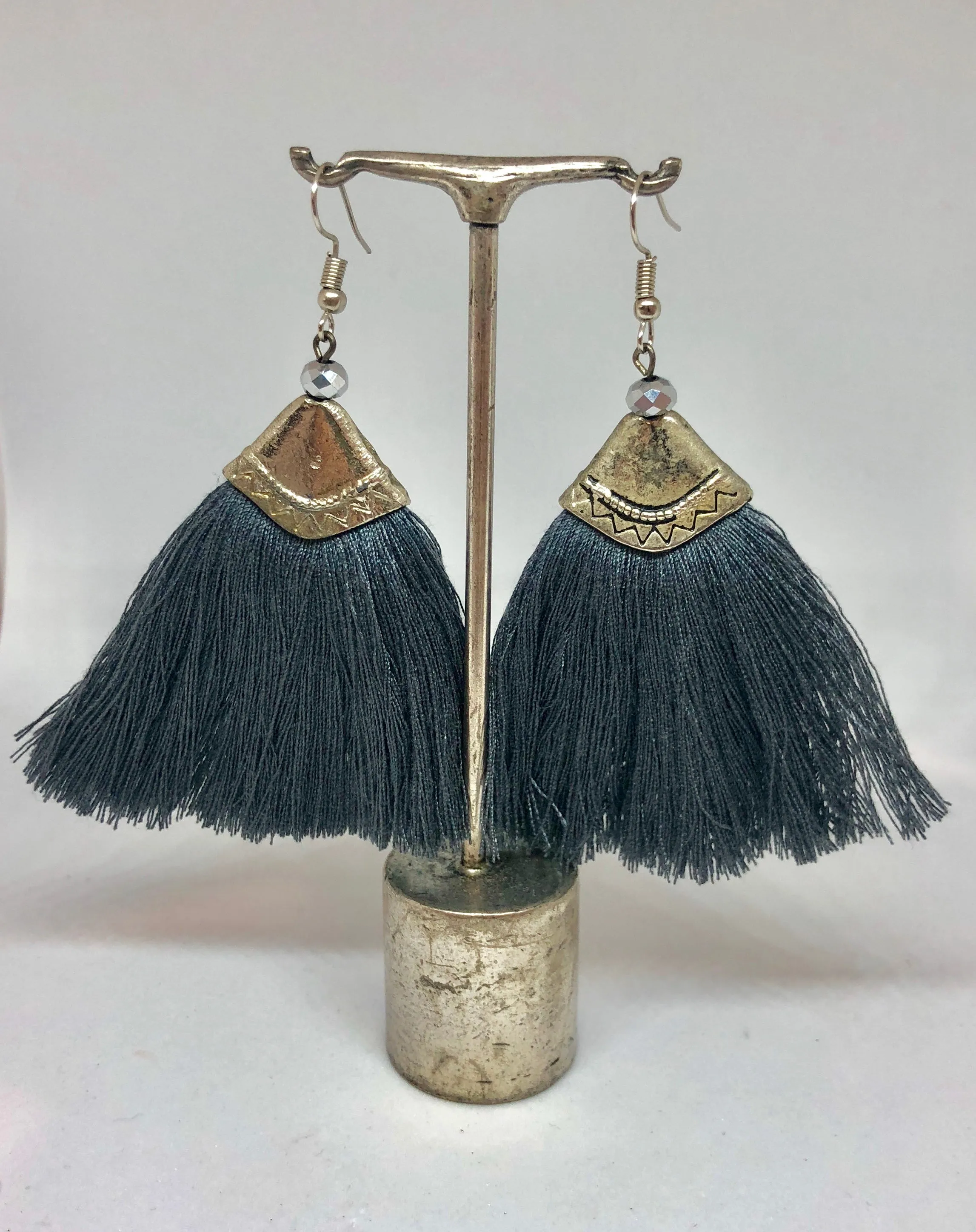 TM. Fan Tassel Earrings