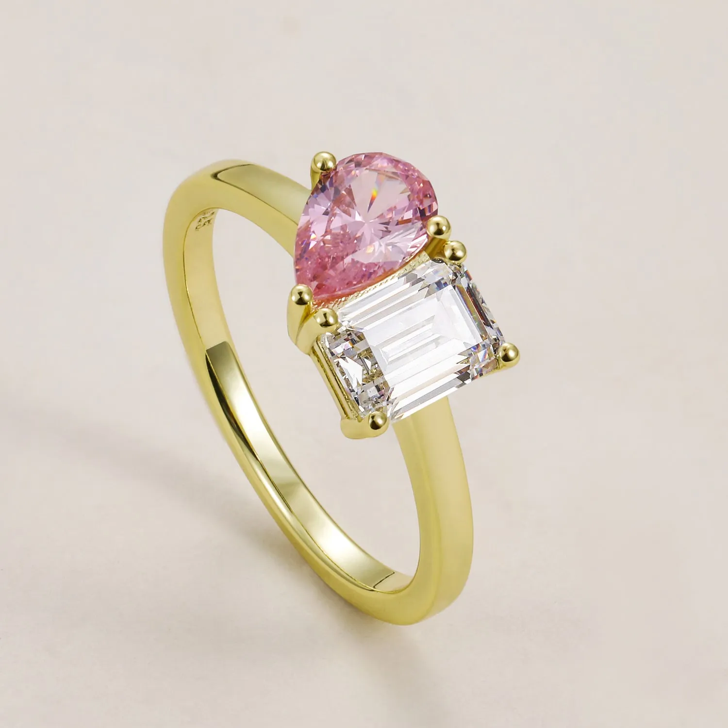 Toi et Moi Birthstone Ring
