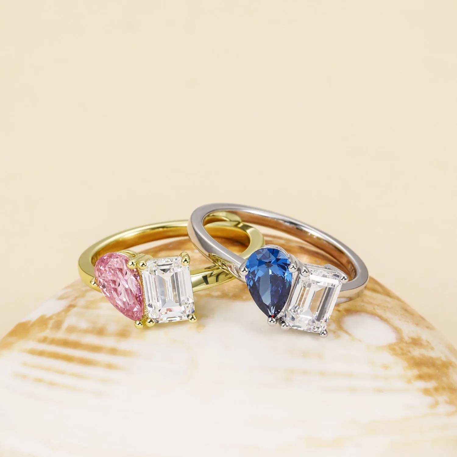 Toi et Moi Birthstone Ring