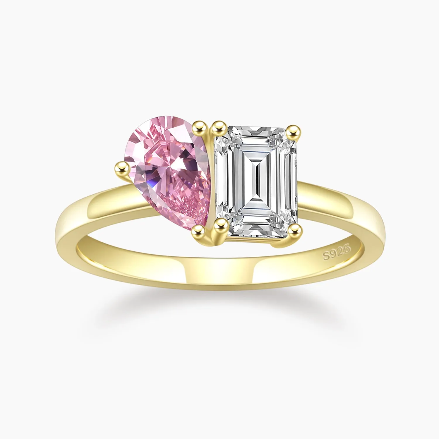 Toi et Moi Birthstone Ring