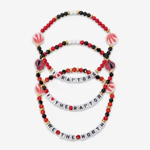 Toronto Raptors 3 Pack Friendship Bracelet