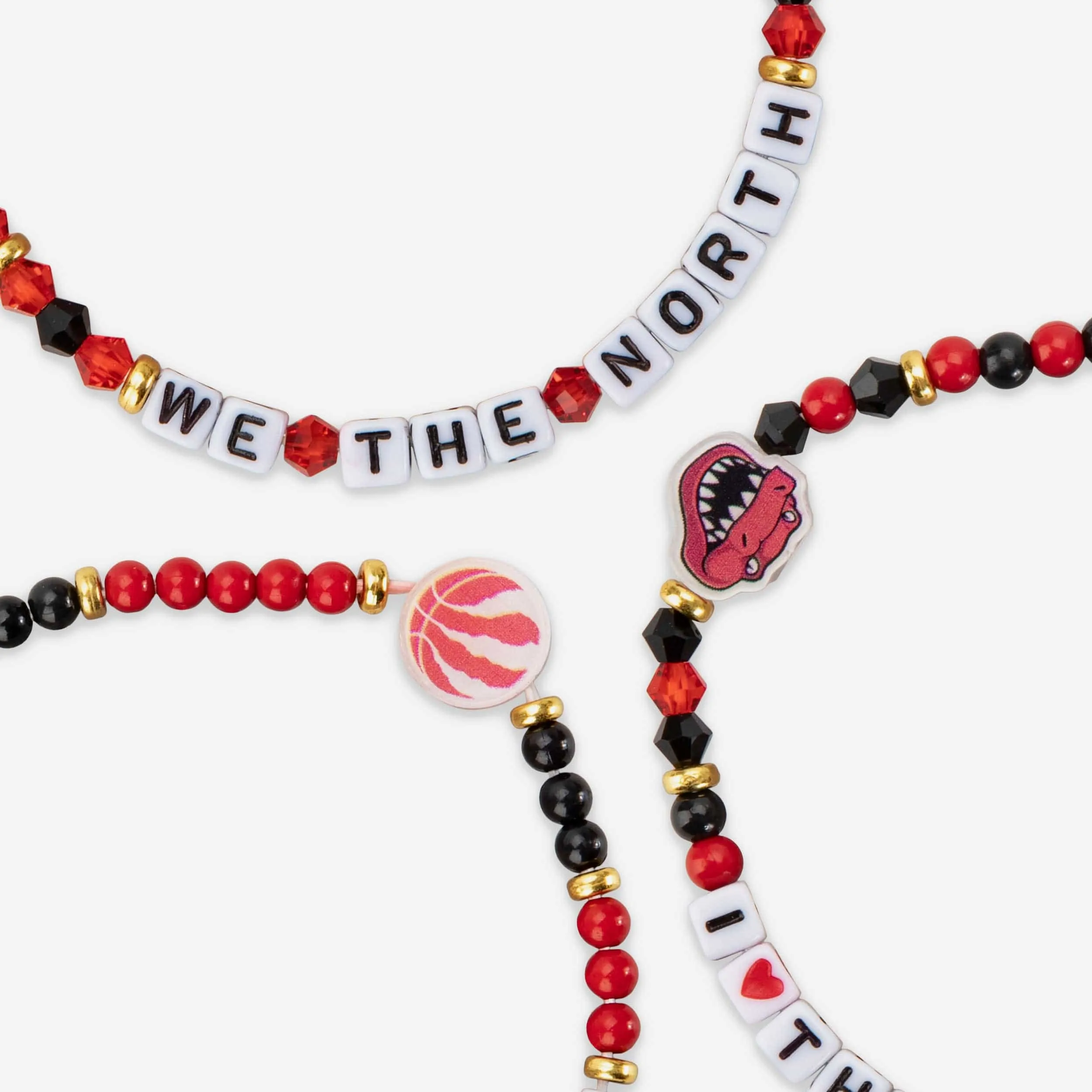 Toronto Raptors 3 Pack Friendship Bracelet