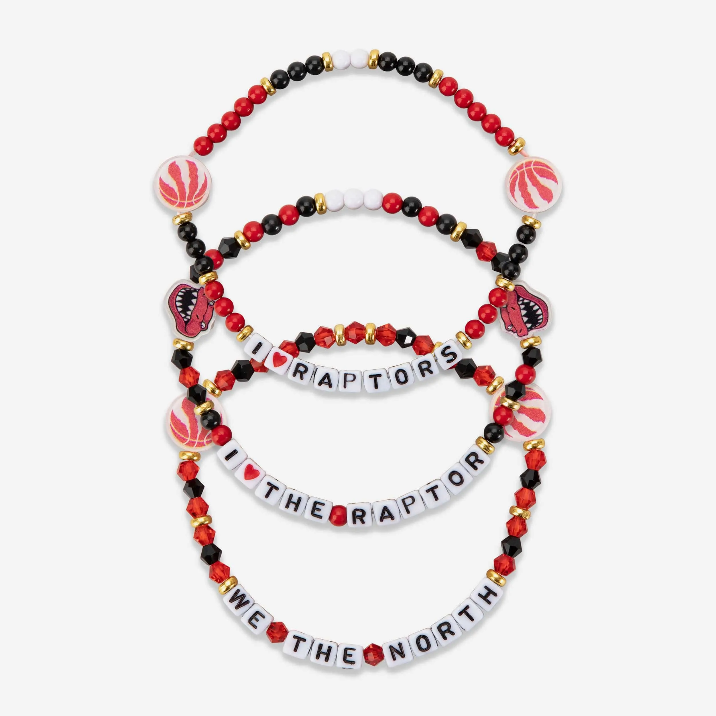 Toronto Raptors 3 Pack Friendship Bracelet