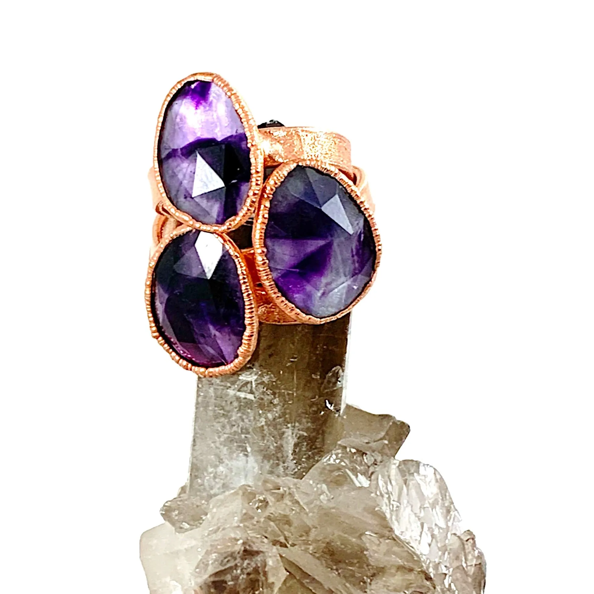 Trapiche Amethyst Ring | February Birthstone