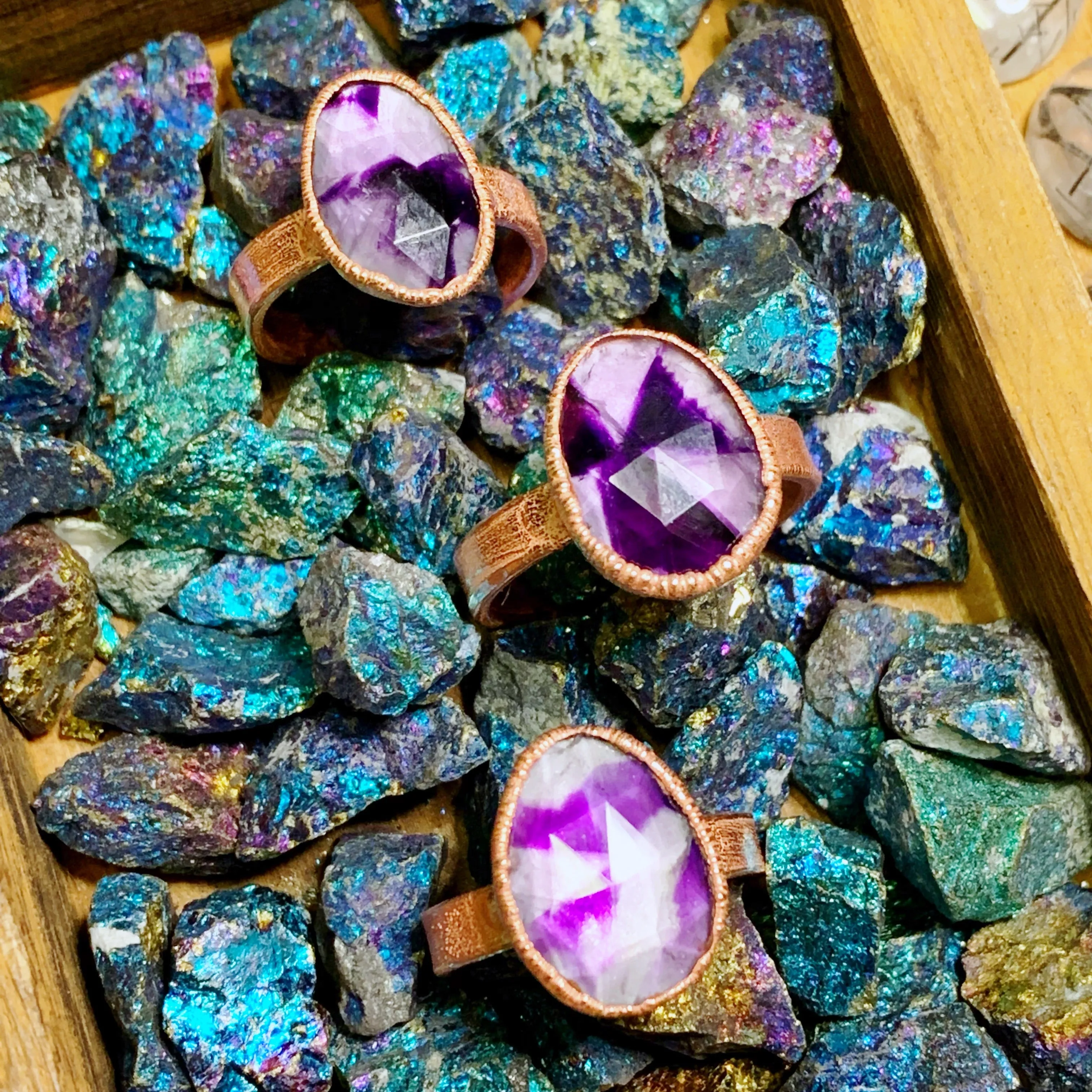 Trapiche Amethyst Ring | February Birthstone