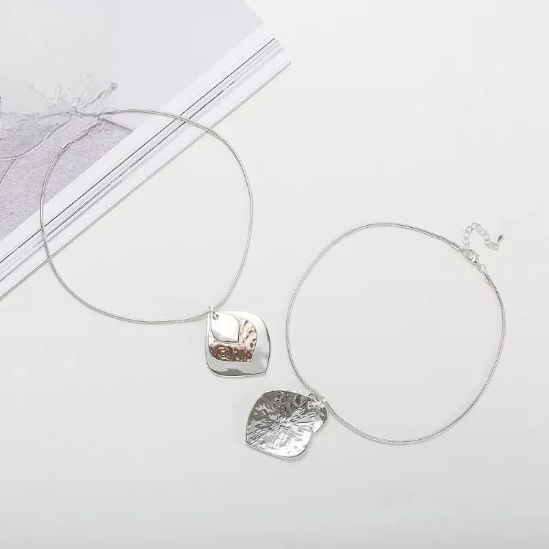 Trend Geometric Chokers Collar Necklace Pendant for Women Chains