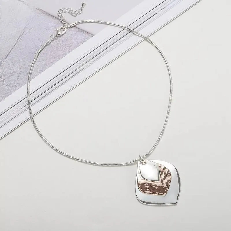 Trend Geometric Chokers Collar Necklace Pendant for Women Chains