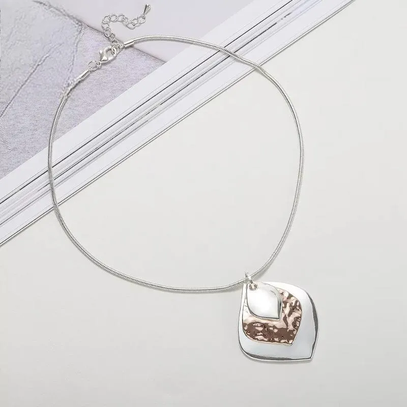 Trend Geometric Chokers Collar Necklace Pendant for Women Chains