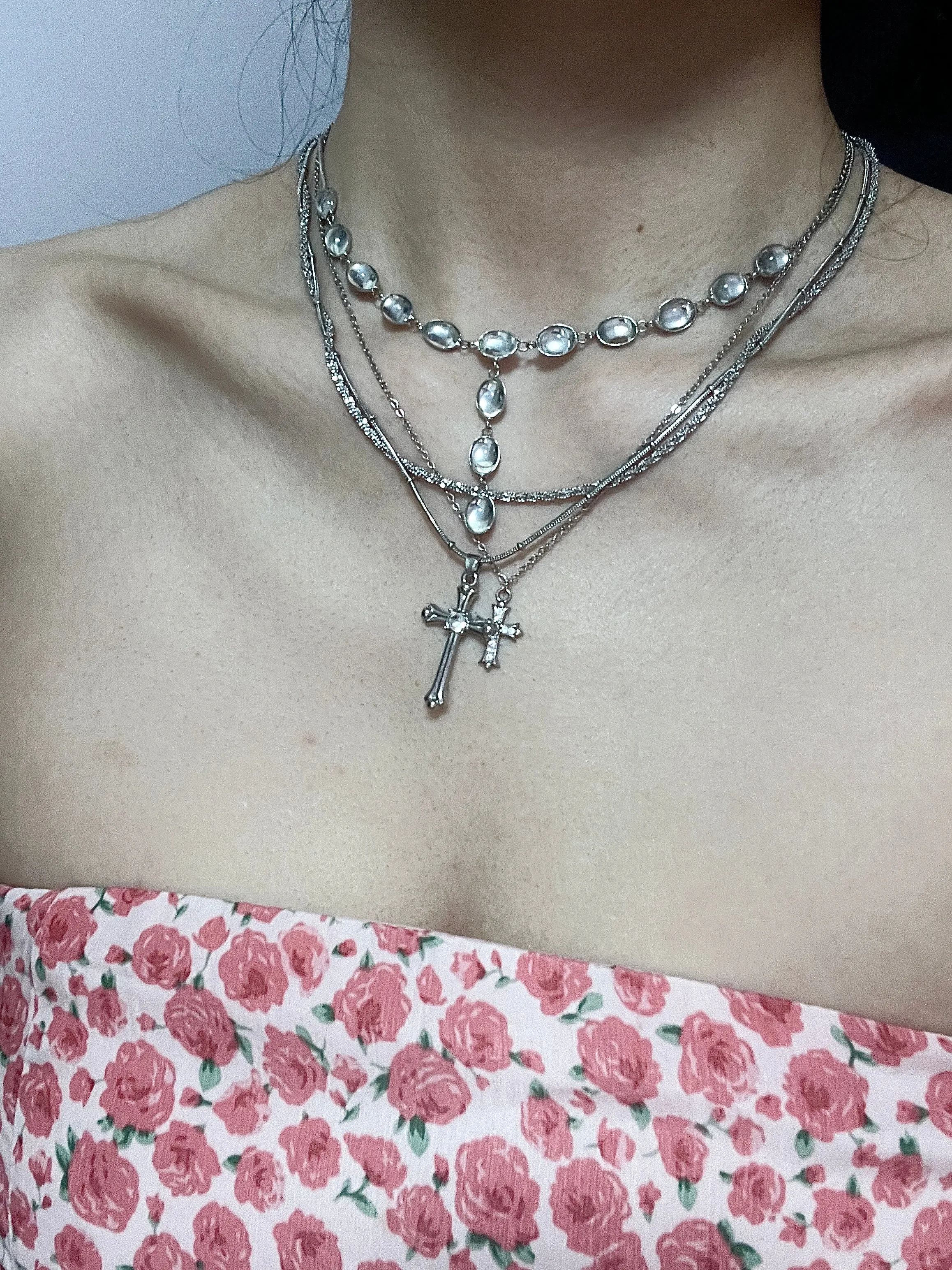 Trendy Mini Cross Necklace