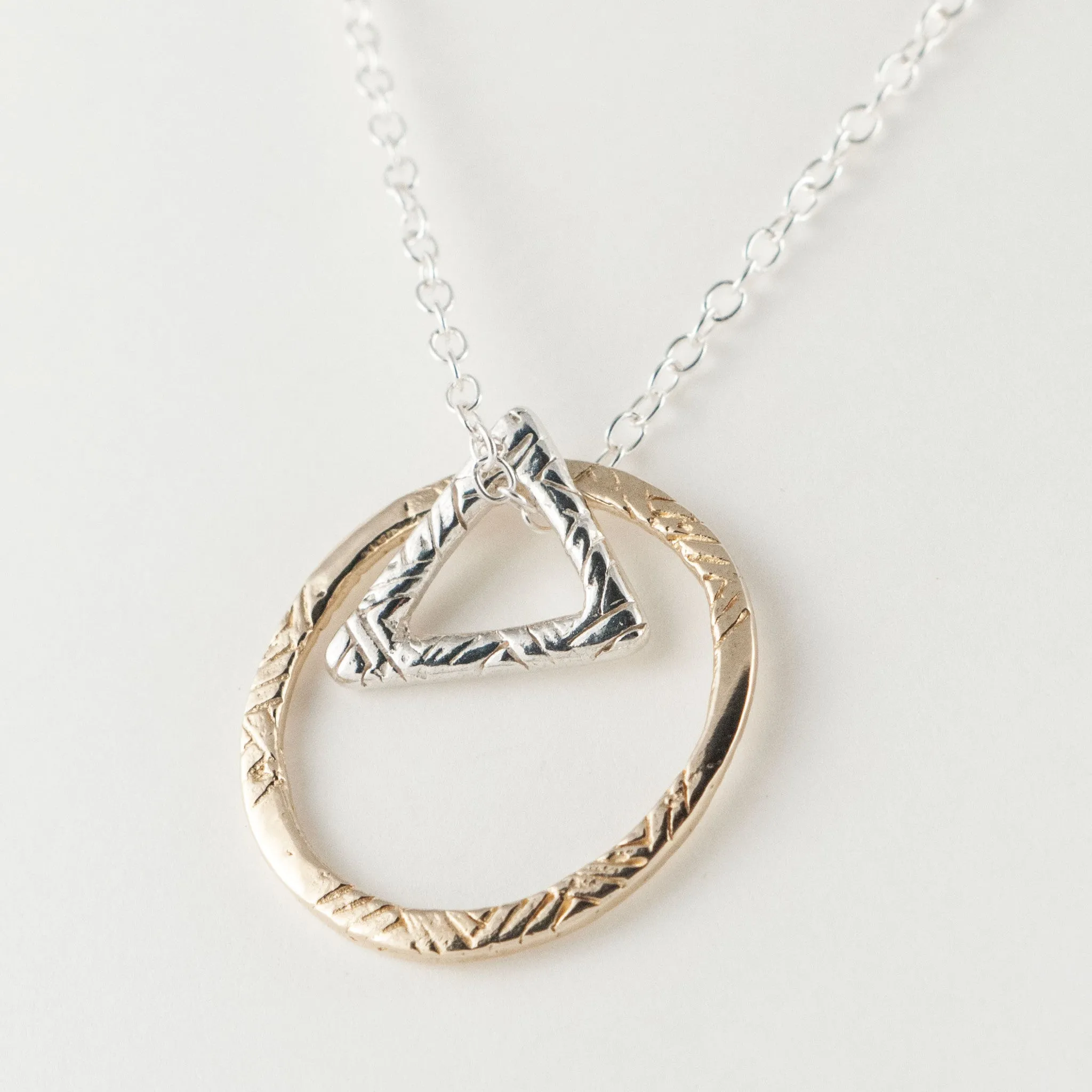 Triangle Circle Necklace