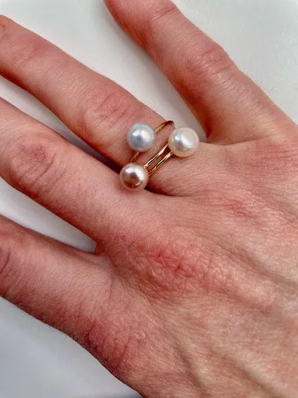 Trio button Rings