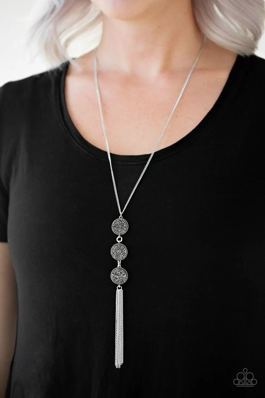 Triple Shimmer Silver Paparazzi Necklace