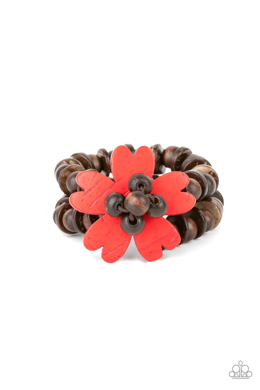 Tropical Flavor Red Paparazzi Bracelet