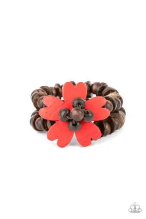 Tropical Flavor Red Paparazzi Bracelet