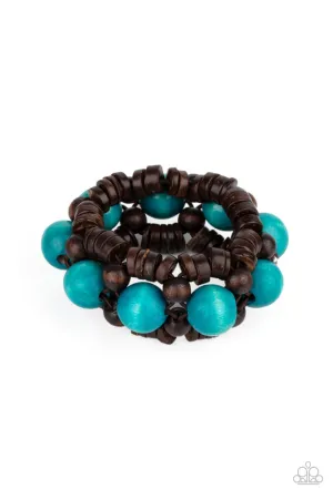 Tropical Temptations Blue Paparazzi Bracelet