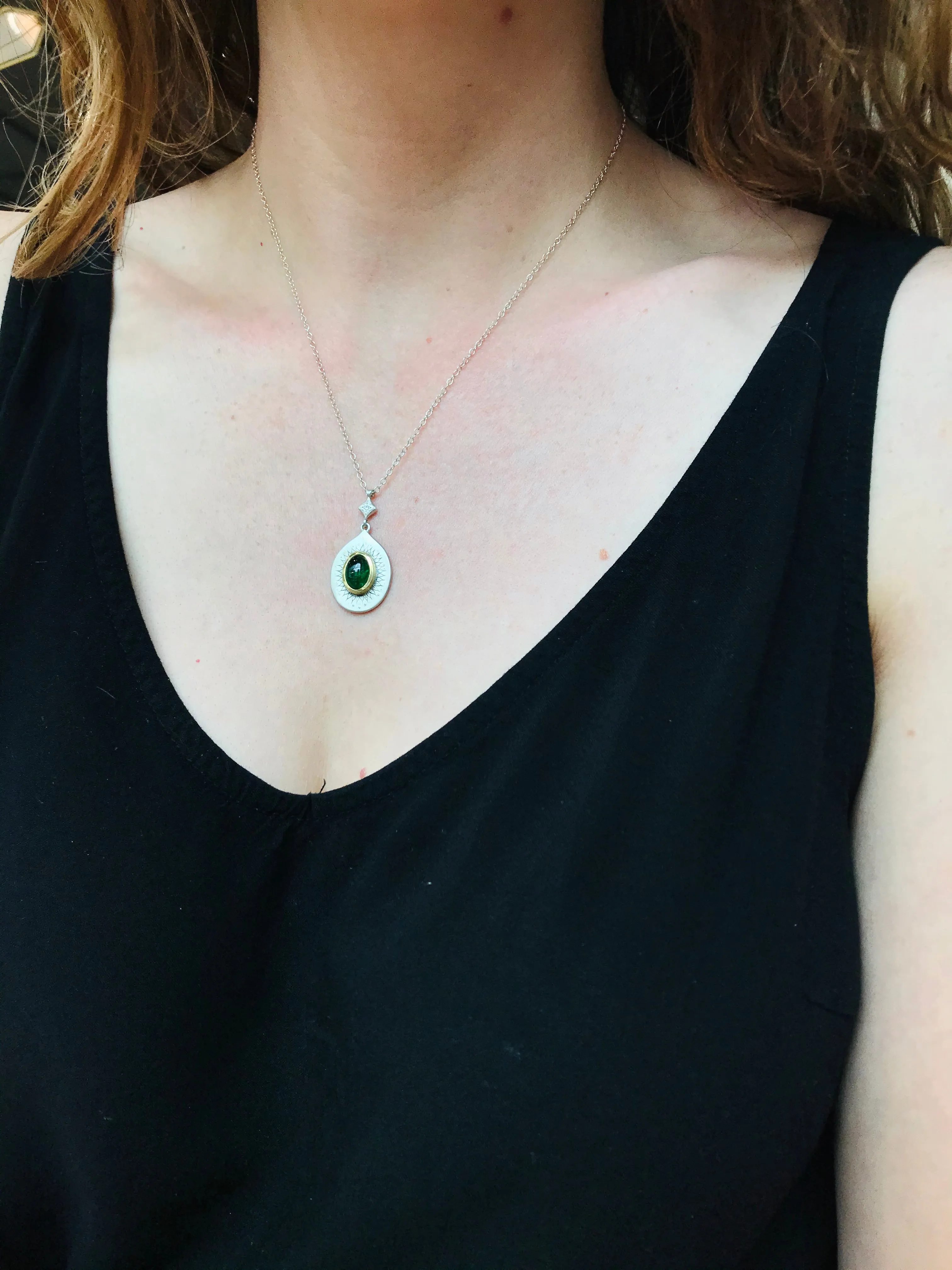 Tsavorite Soleil Pendant