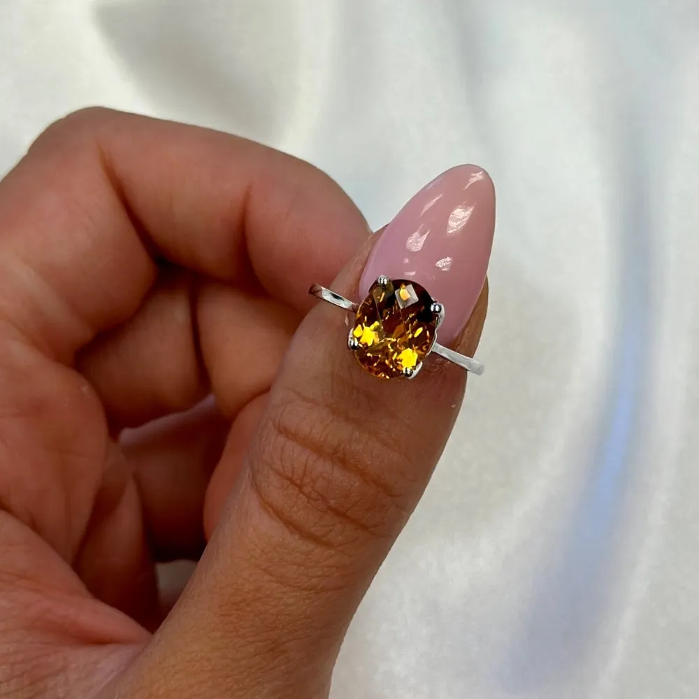 Tulip Aquamarine Ring