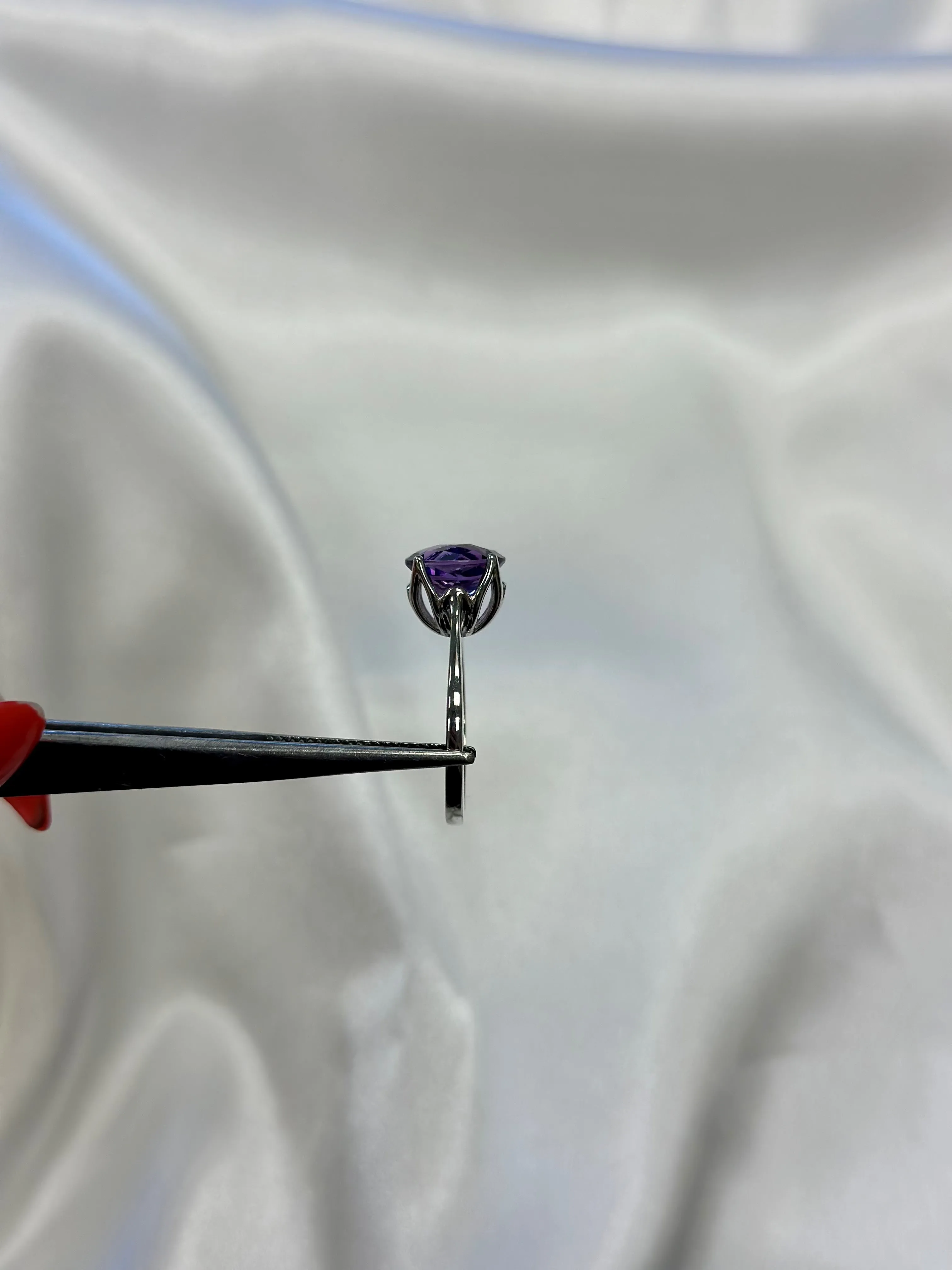 Tulip Aquamarine Ring