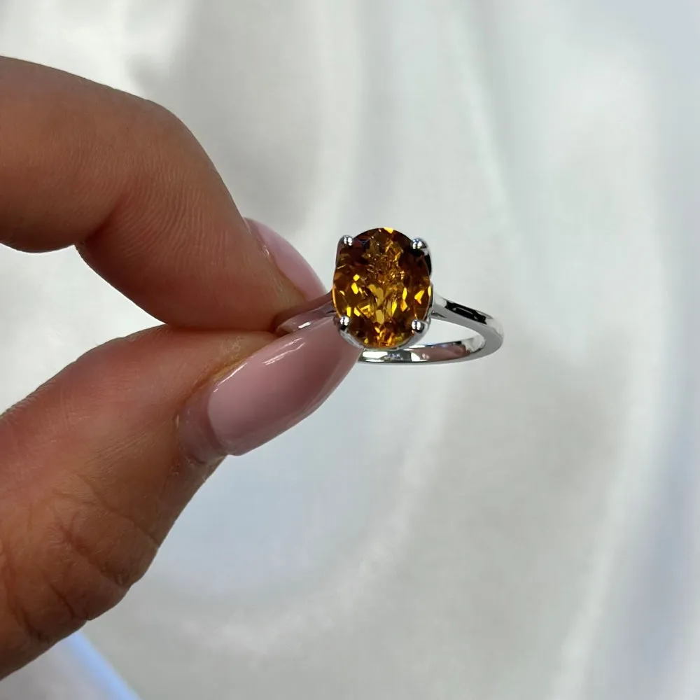 Tulip Aquamarine Ring
