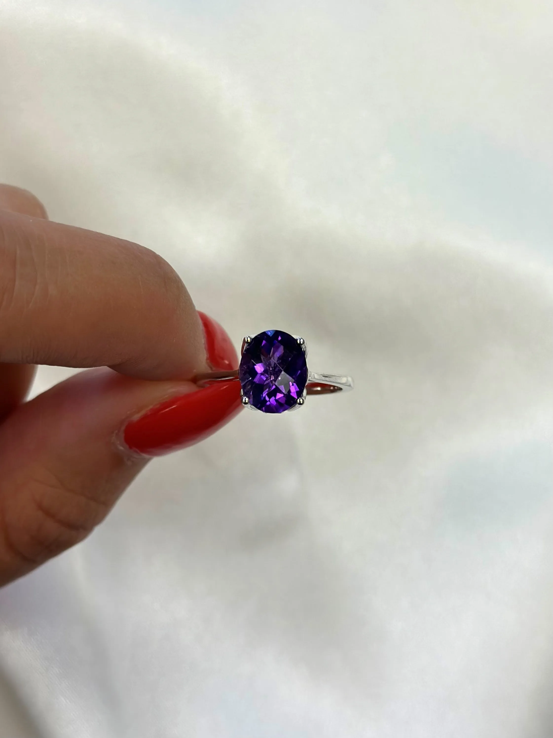 Tulip Aquamarine Ring