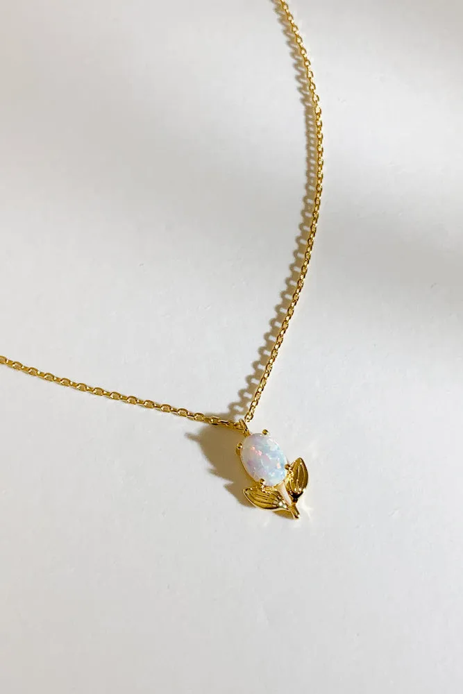 Tulip Opal Fine Necklace