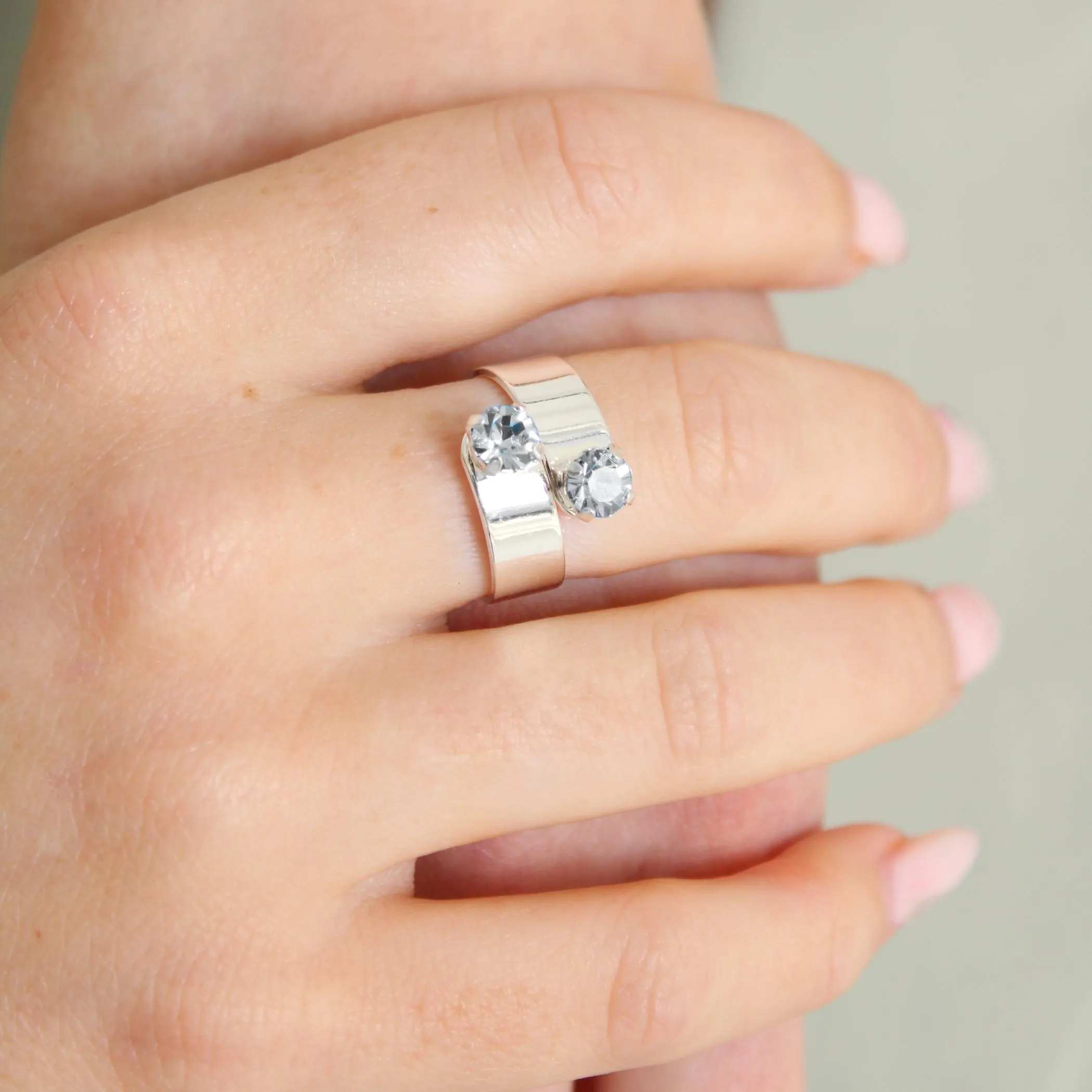 Twin Birthstone Ring