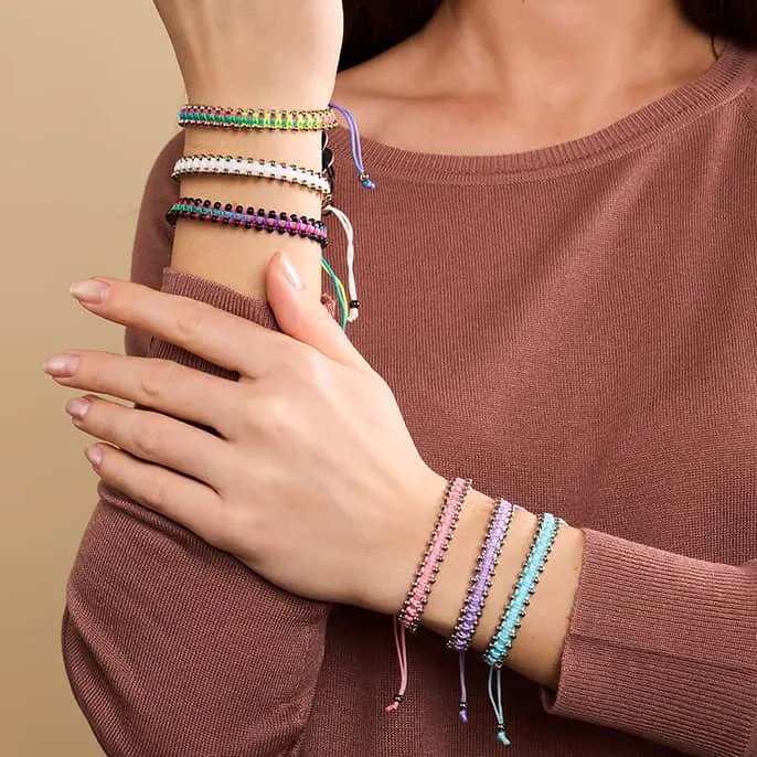 Unicorn Silver x White | Friendship DOT Bracelet