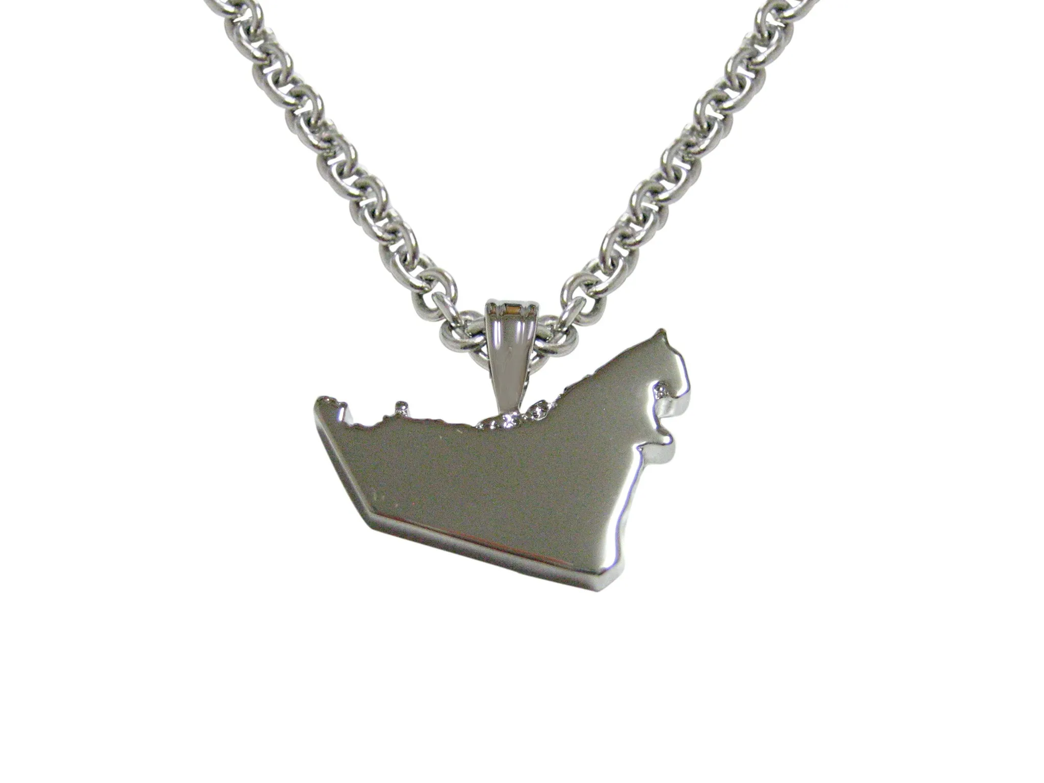 United Arab Emirates UAE Map Shape Pendant Necklace