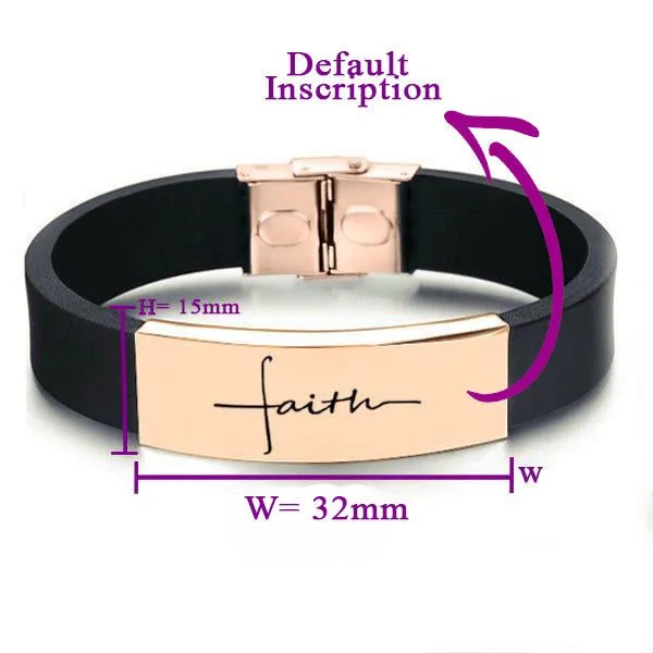 Uplifting Faith Silicone Wristband