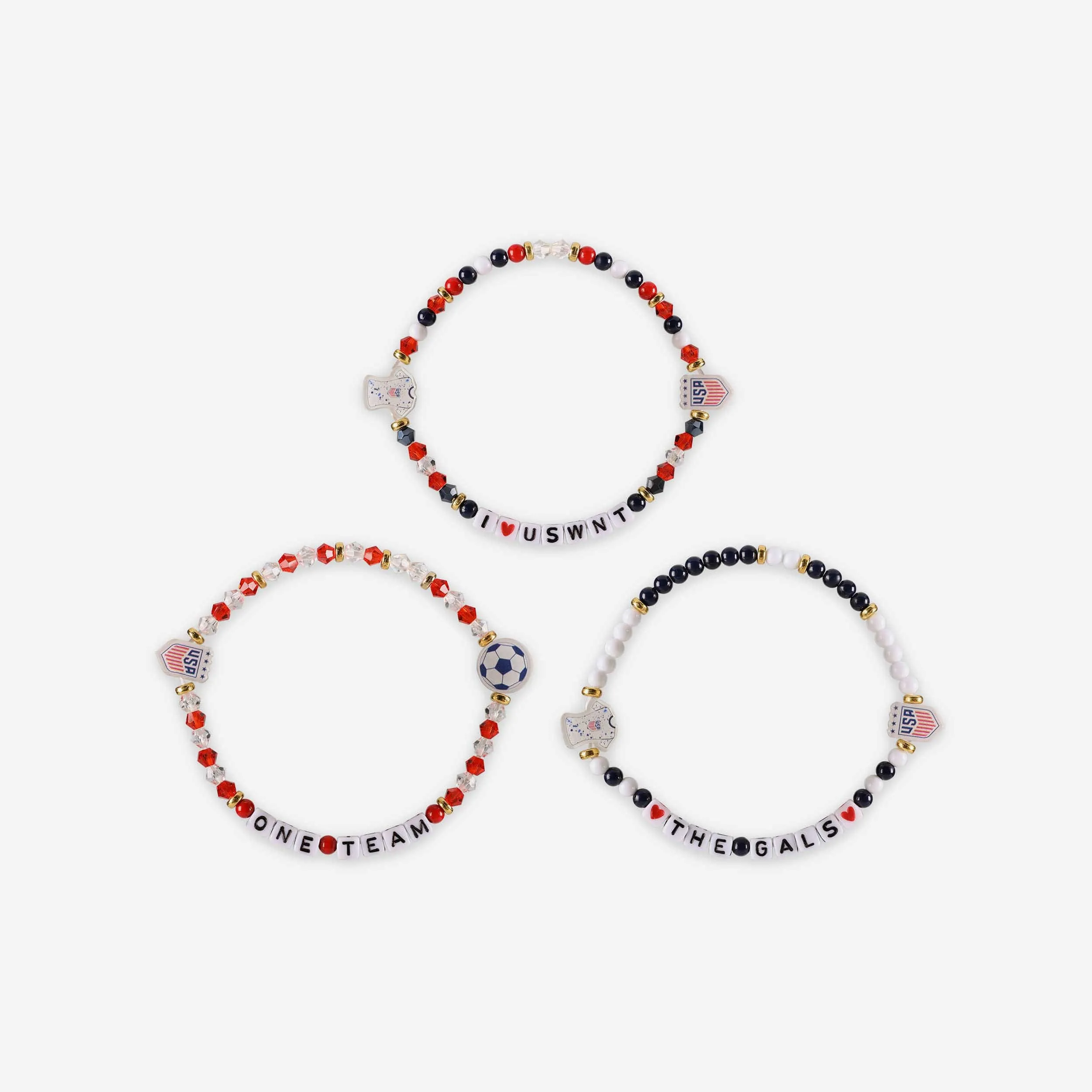 US Womens National Team 3 Pack Friendship Bracelet