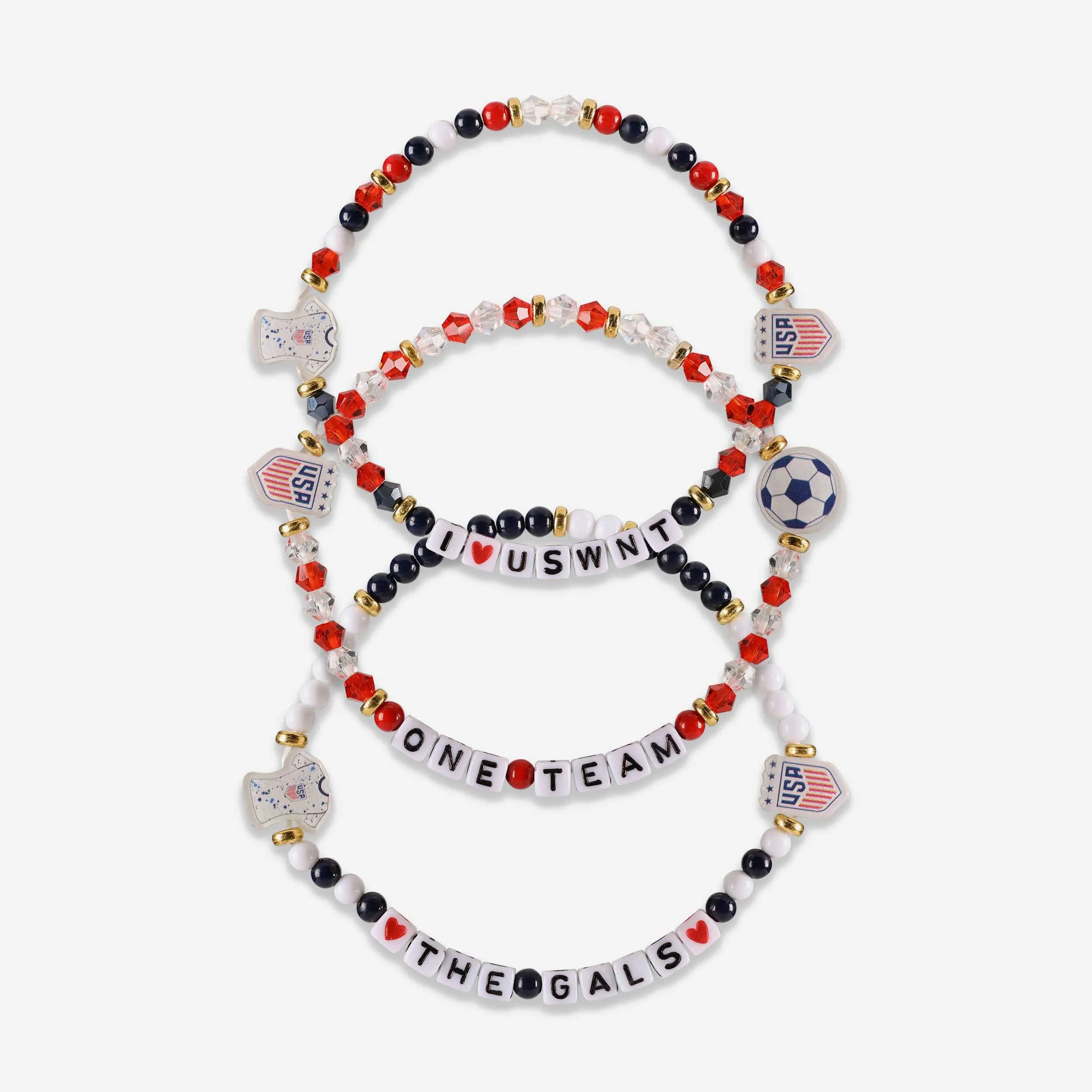 US Womens National Team 3 Pack Friendship Bracelet