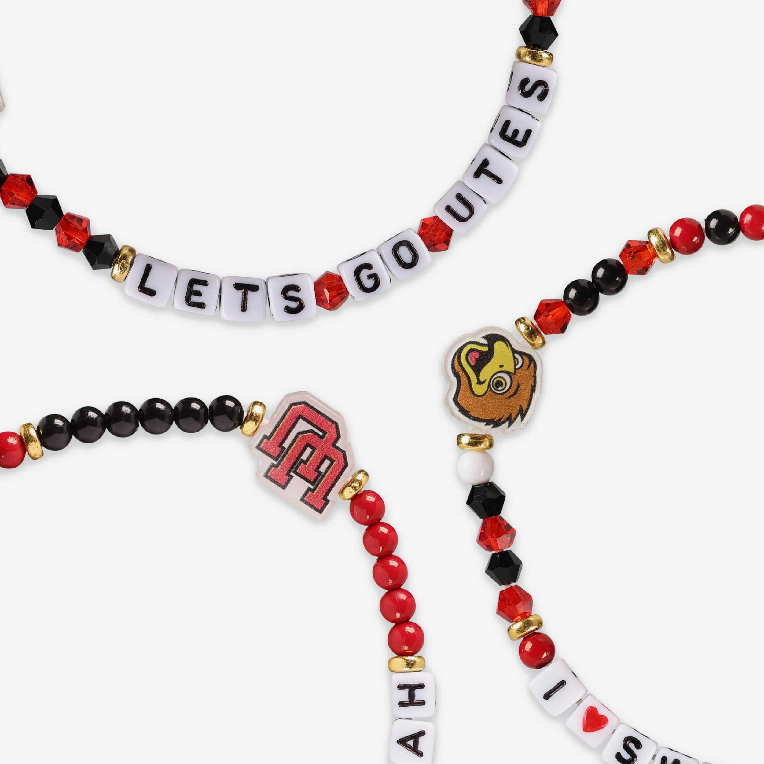 Utah Utes 3 Pack Friendship Bracelet