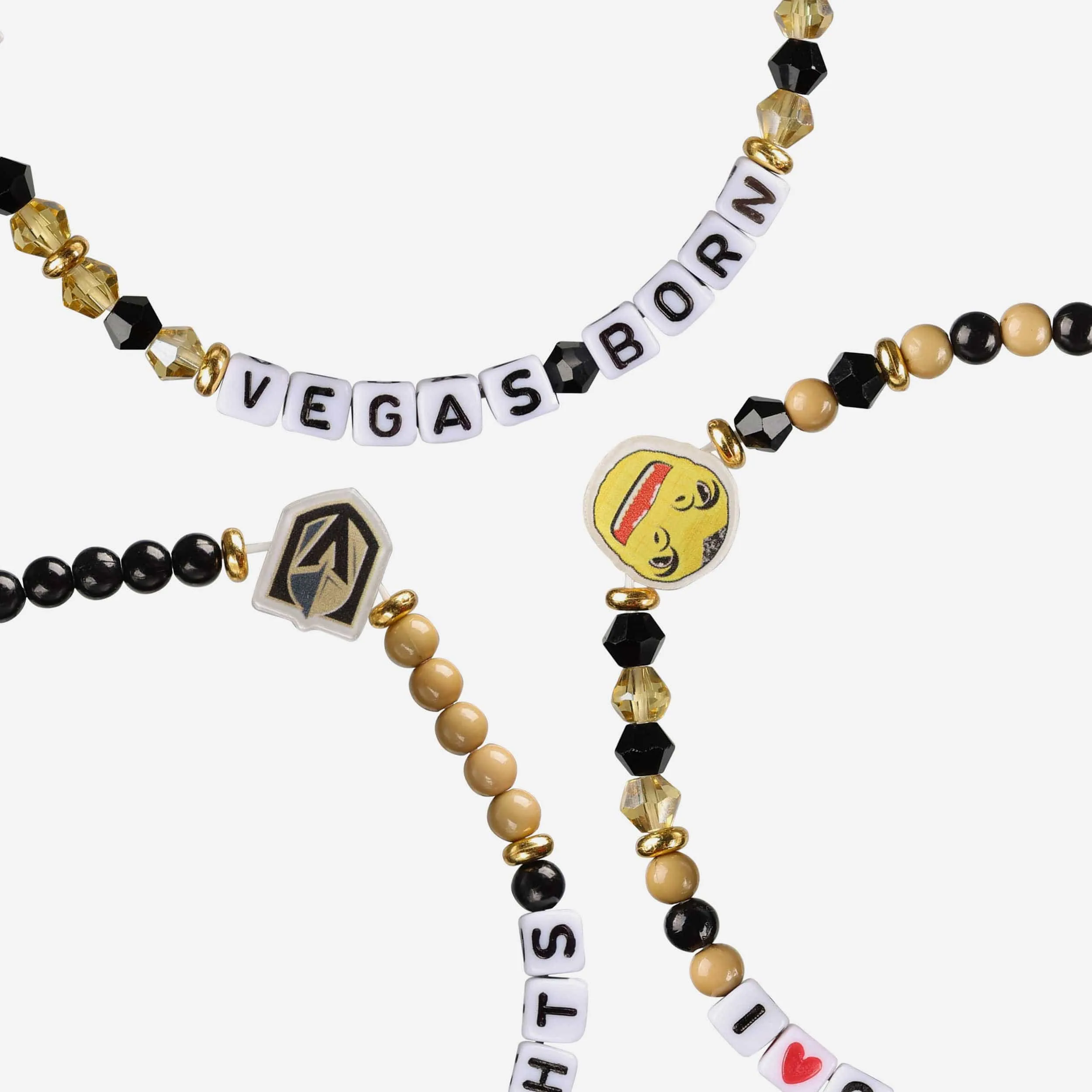 Vegas Golden Knights 3 Pack Friendship Bracelet