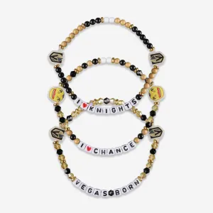 Vegas Golden Knights 3 Pack Friendship Bracelet
