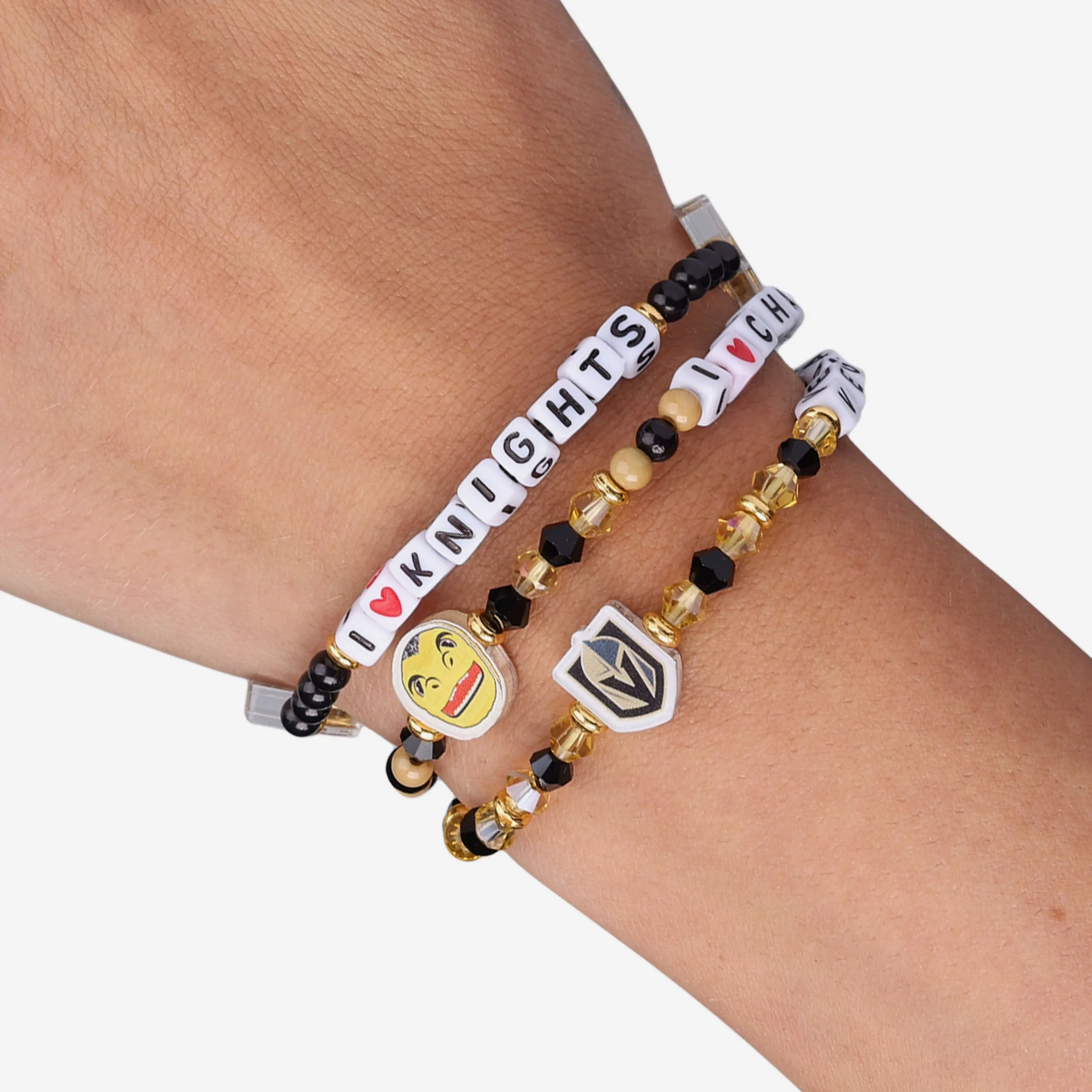 Vegas Golden Knights 3 Pack Friendship Bracelet