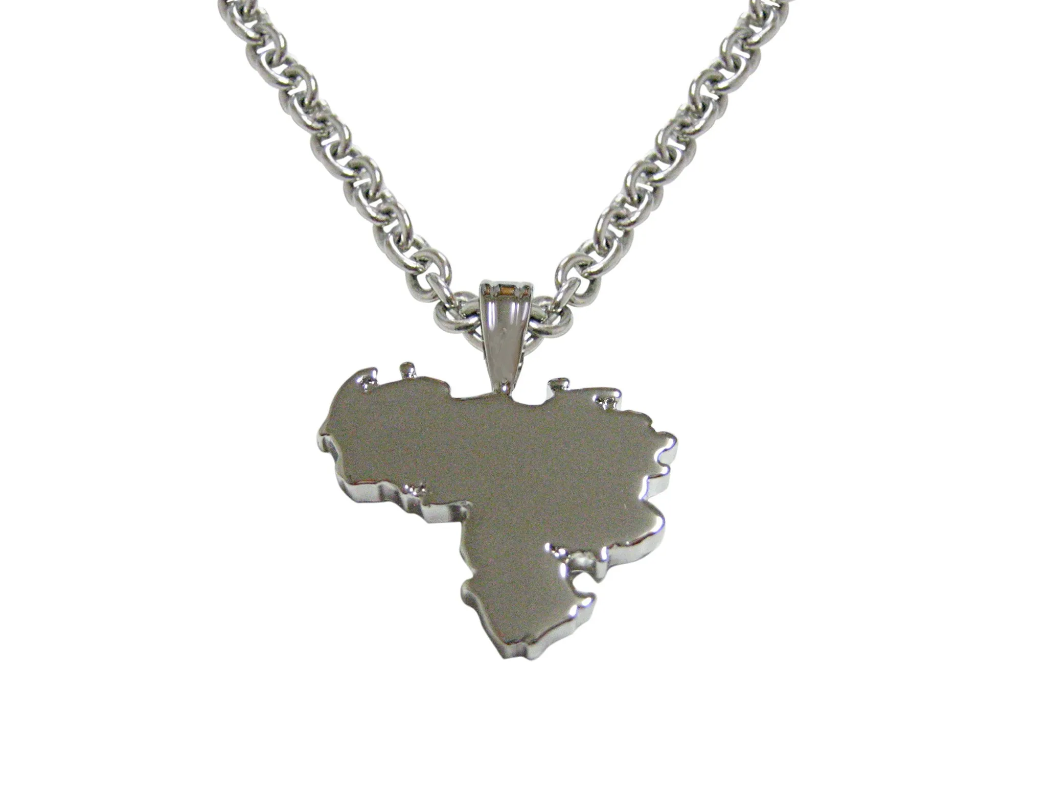 Venezuela Map Shape Pendant Necklace