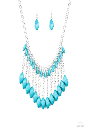 Venturous Vibes Blue Paparazzi Necklace