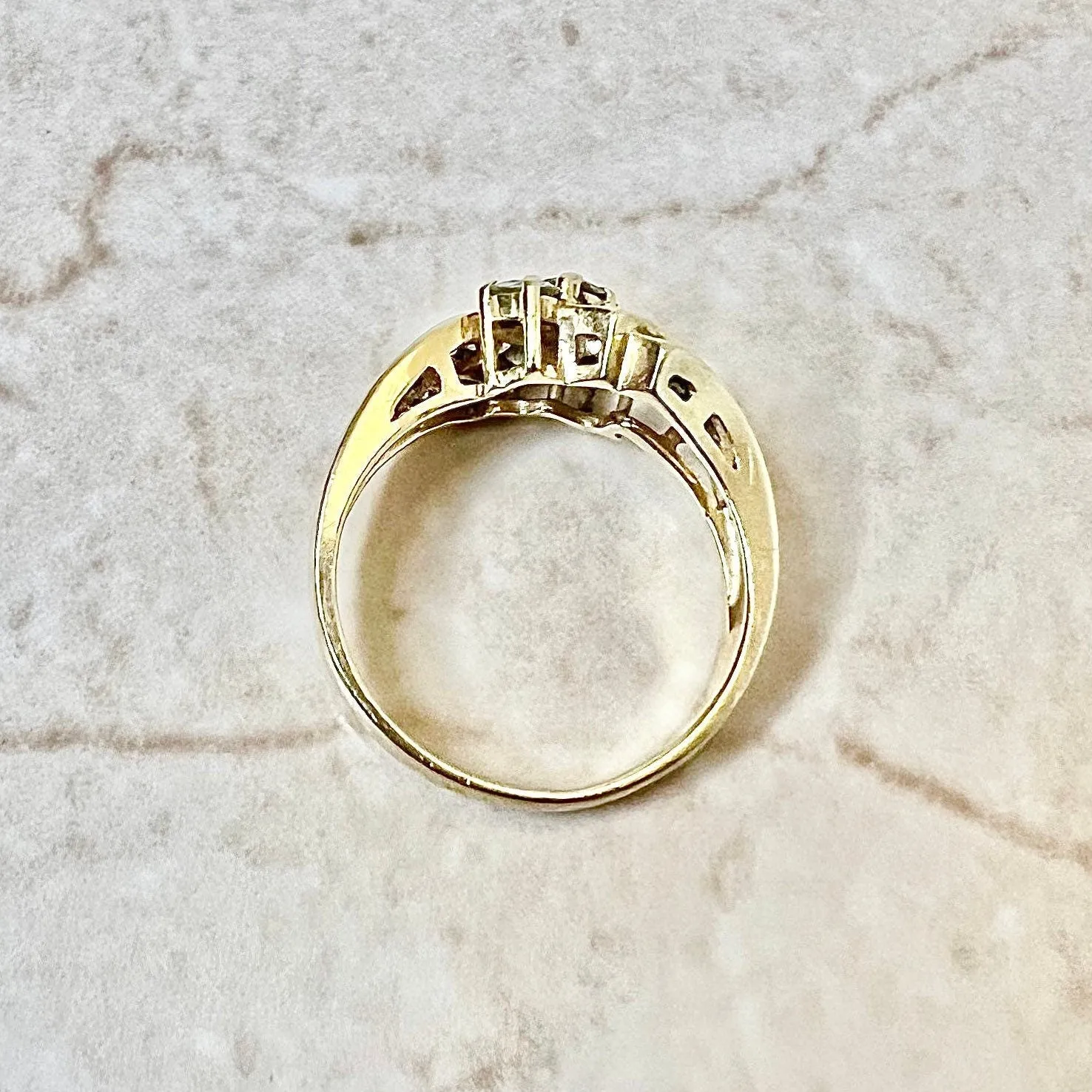 Vintage 18 Karat Yellow Gold 1.10 Carat Diamond Ring