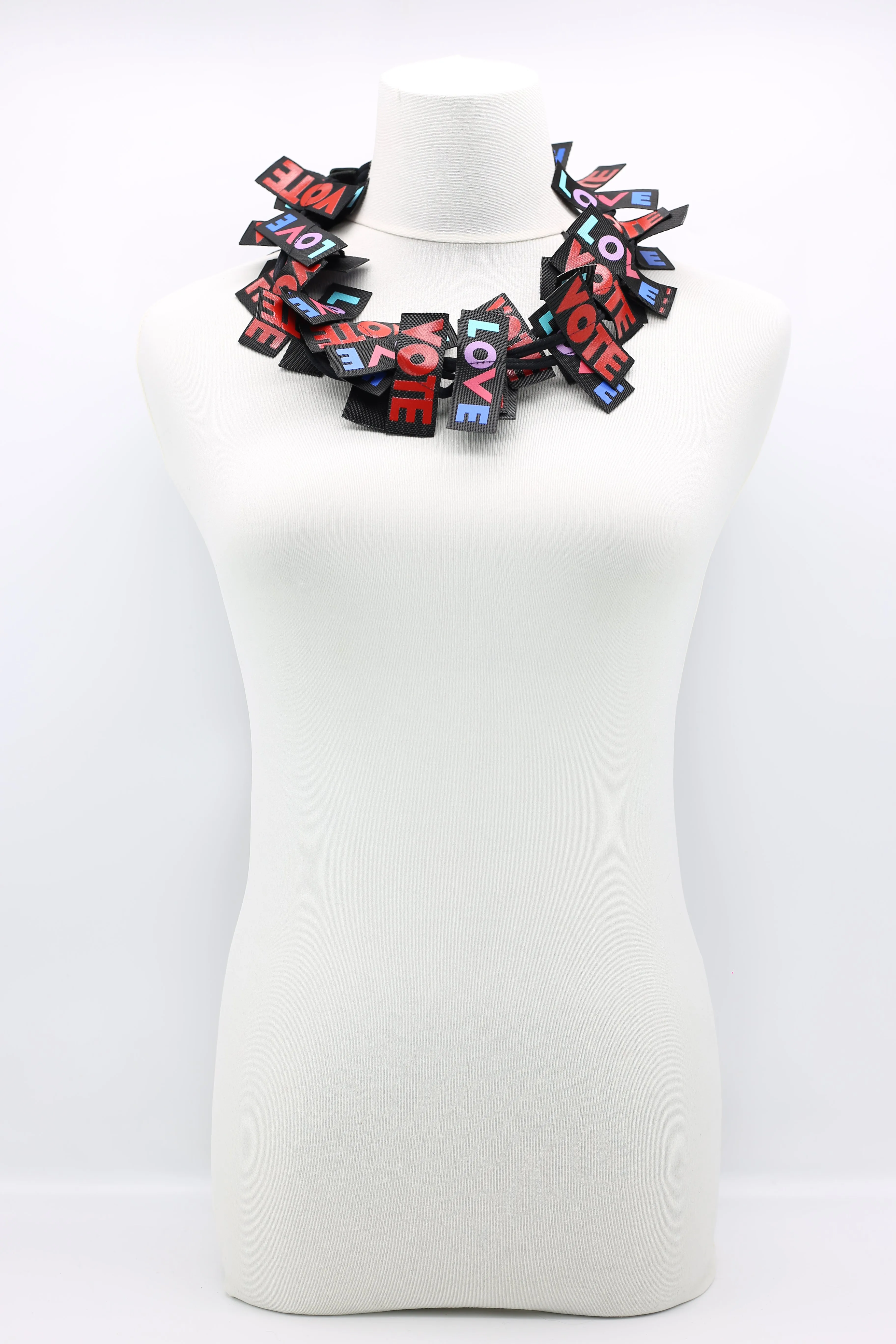 VOTE For LOVE Ribbon Necklaces Set - Duo
