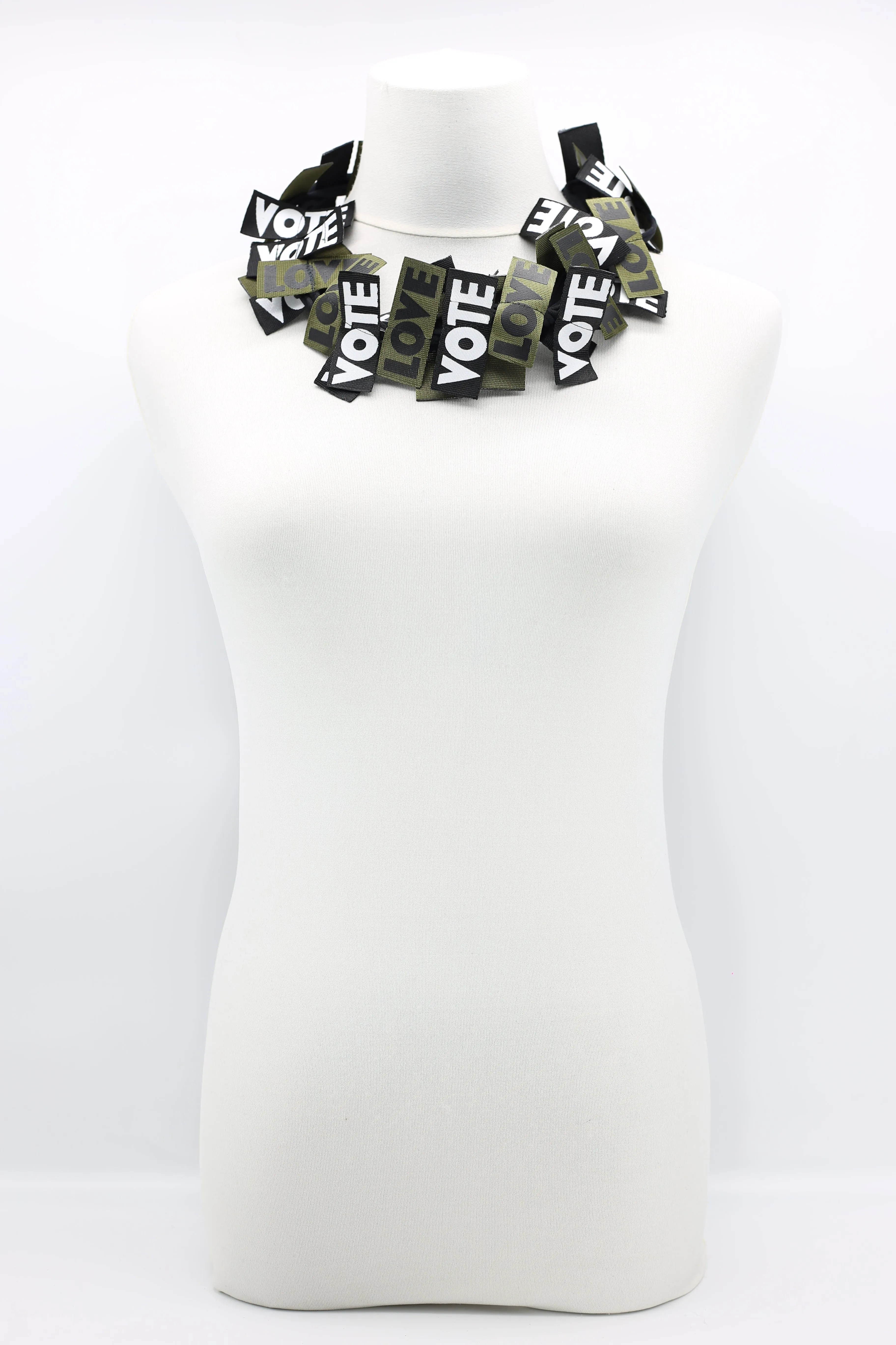 VOTE For LOVE Ribbon Necklaces Set - Duo