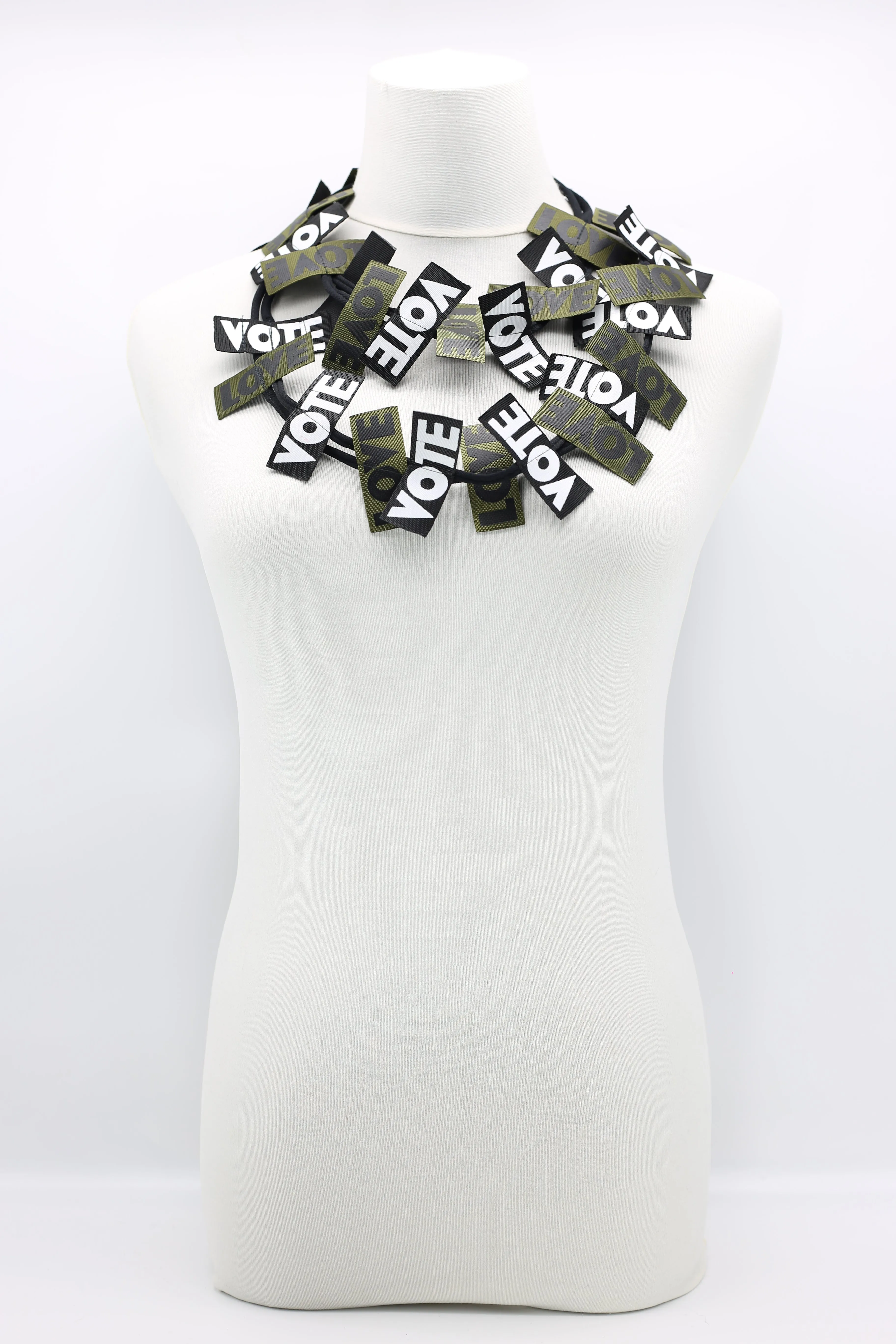 VOTE For LOVE Ribbon Necklaces Set - Duo