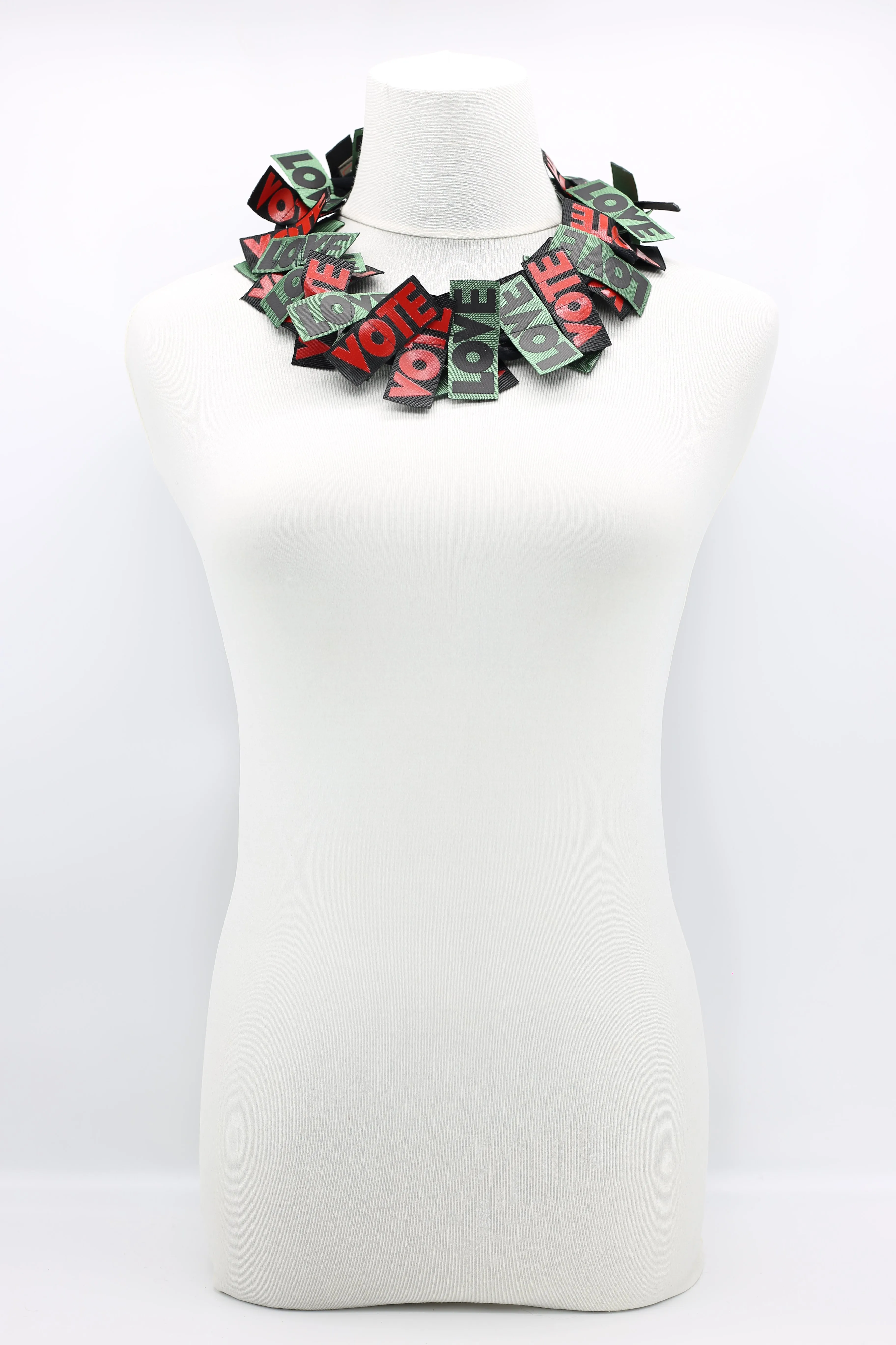 VOTE For LOVE Ribbon Necklaces Set - Duo