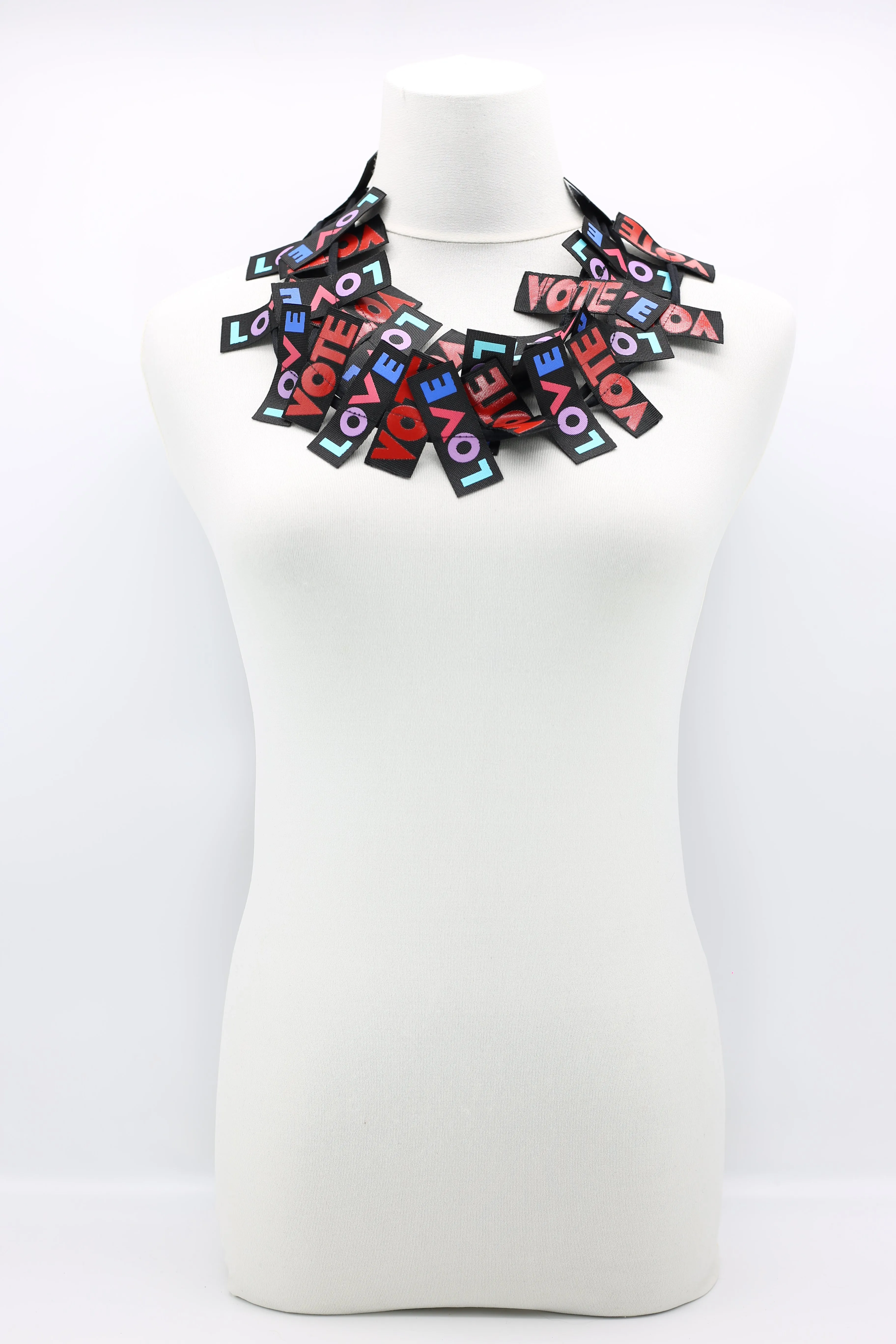 VOTE For LOVE Ribbon Necklaces Set - Duo