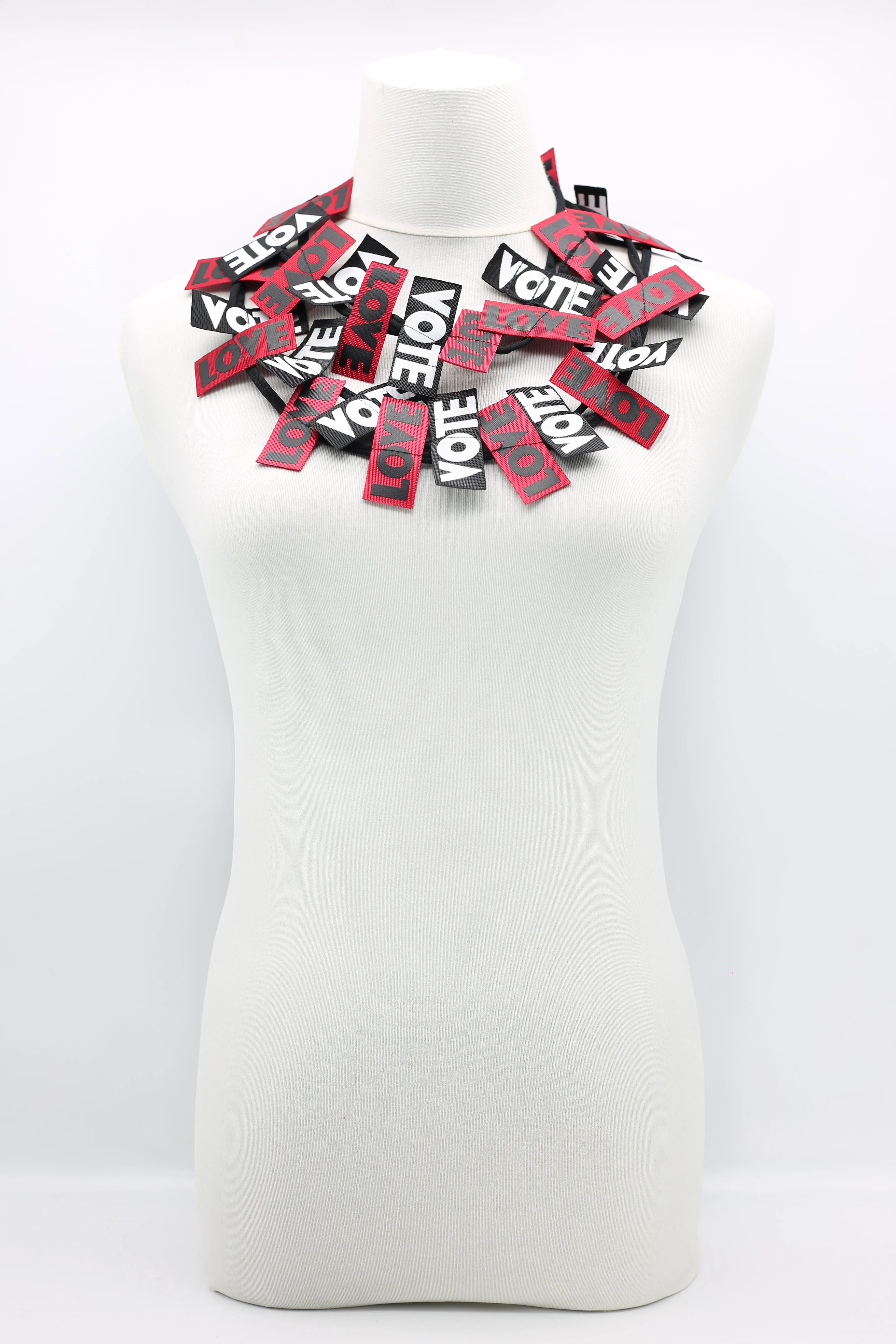 VOTE For LOVE Ribbon Necklaces Set - Duo