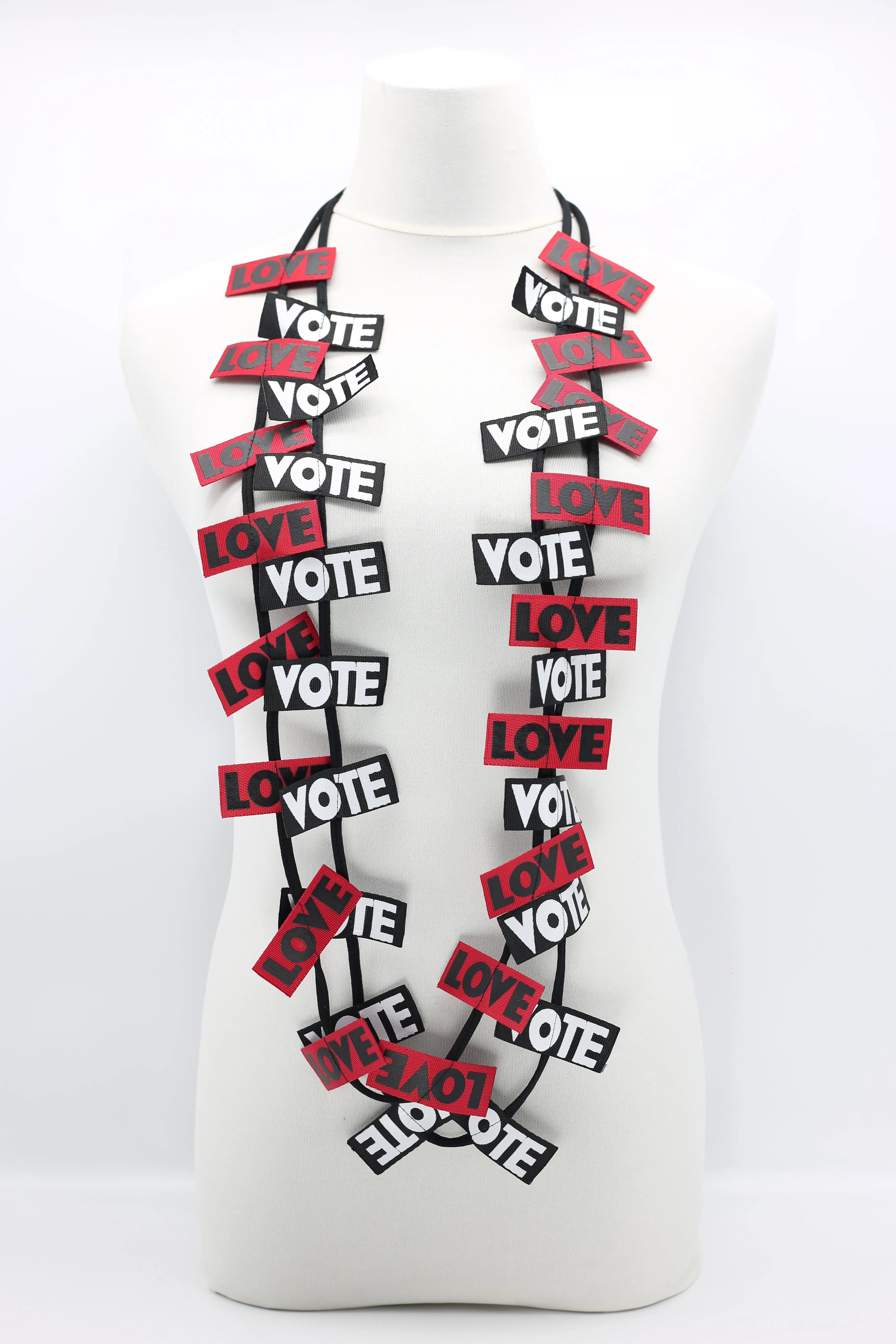 VOTE For LOVE Ribbon Necklaces Set - Duo