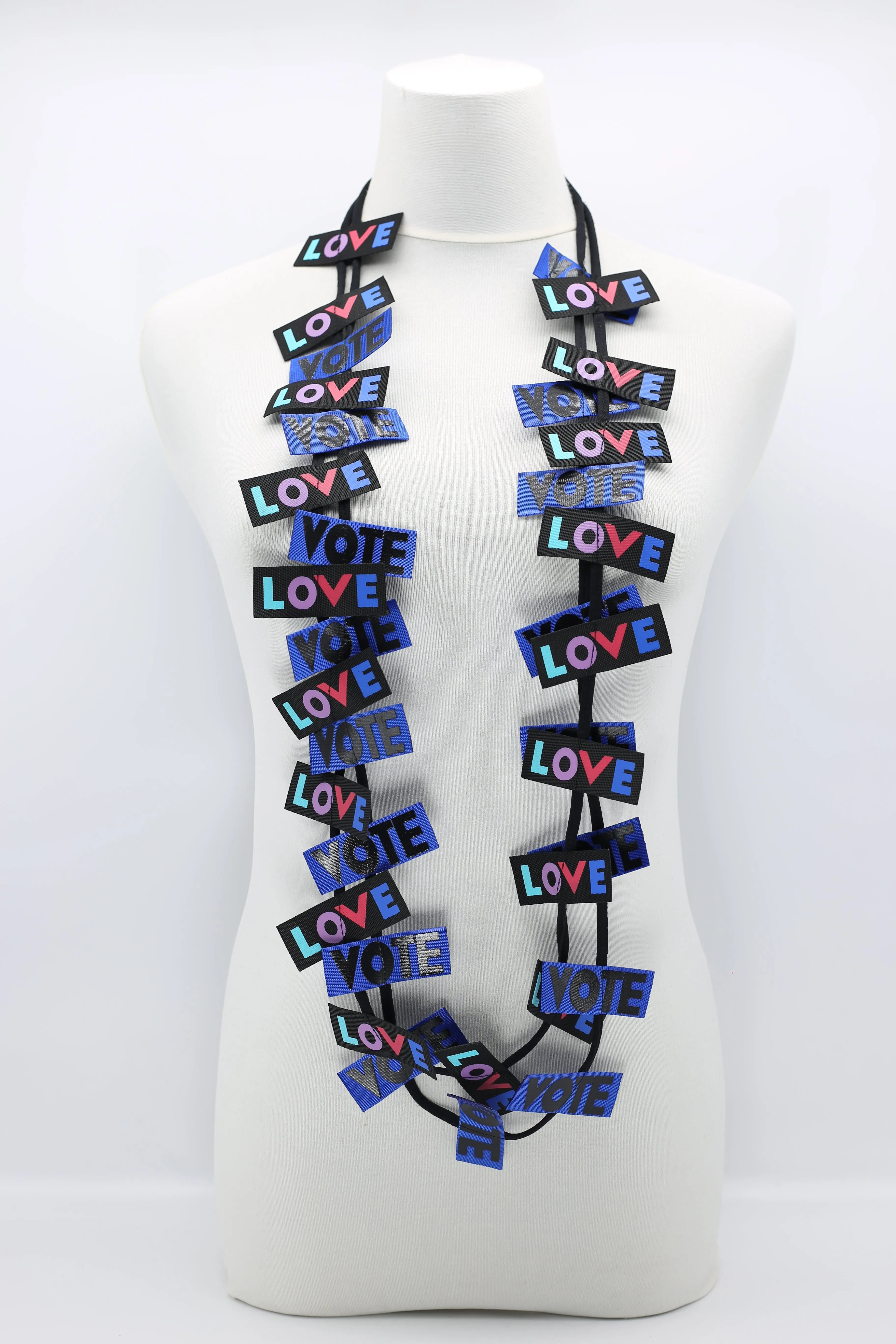VOTE For LOVE Ribbon Necklaces Set - Duo