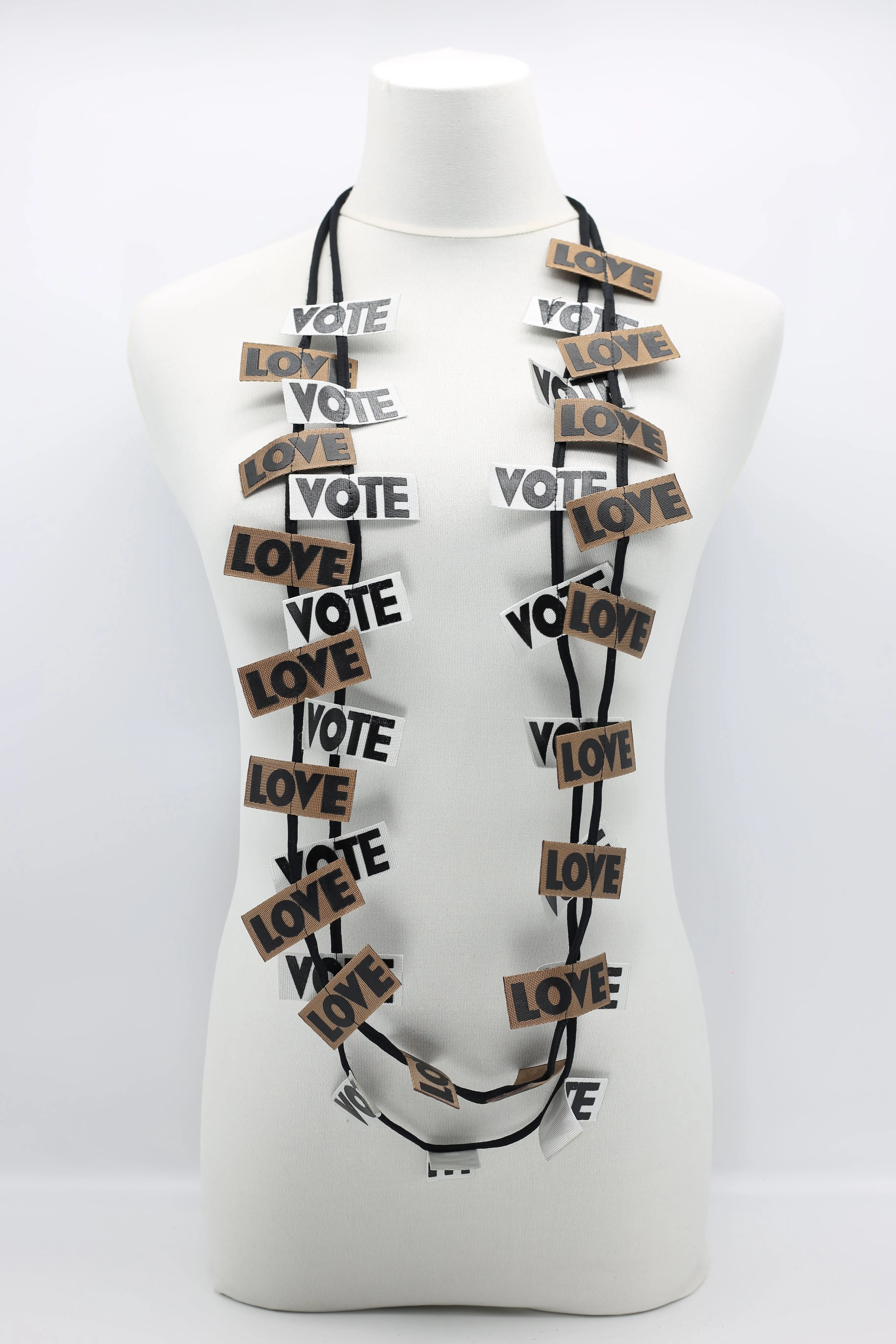 VOTE For LOVE Ribbon Necklaces Set - Duo