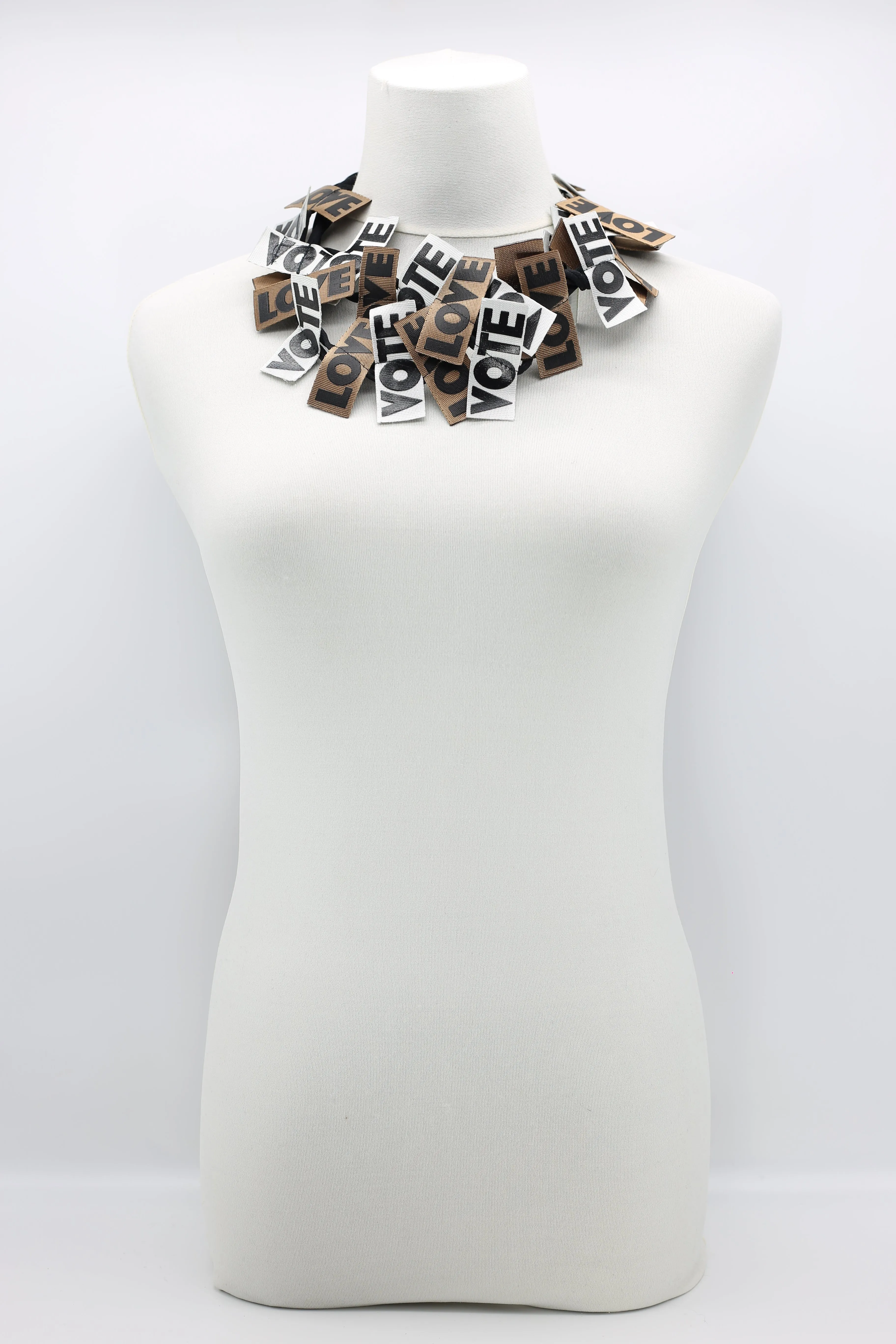 VOTE For LOVE Ribbon Necklaces Set - Duo