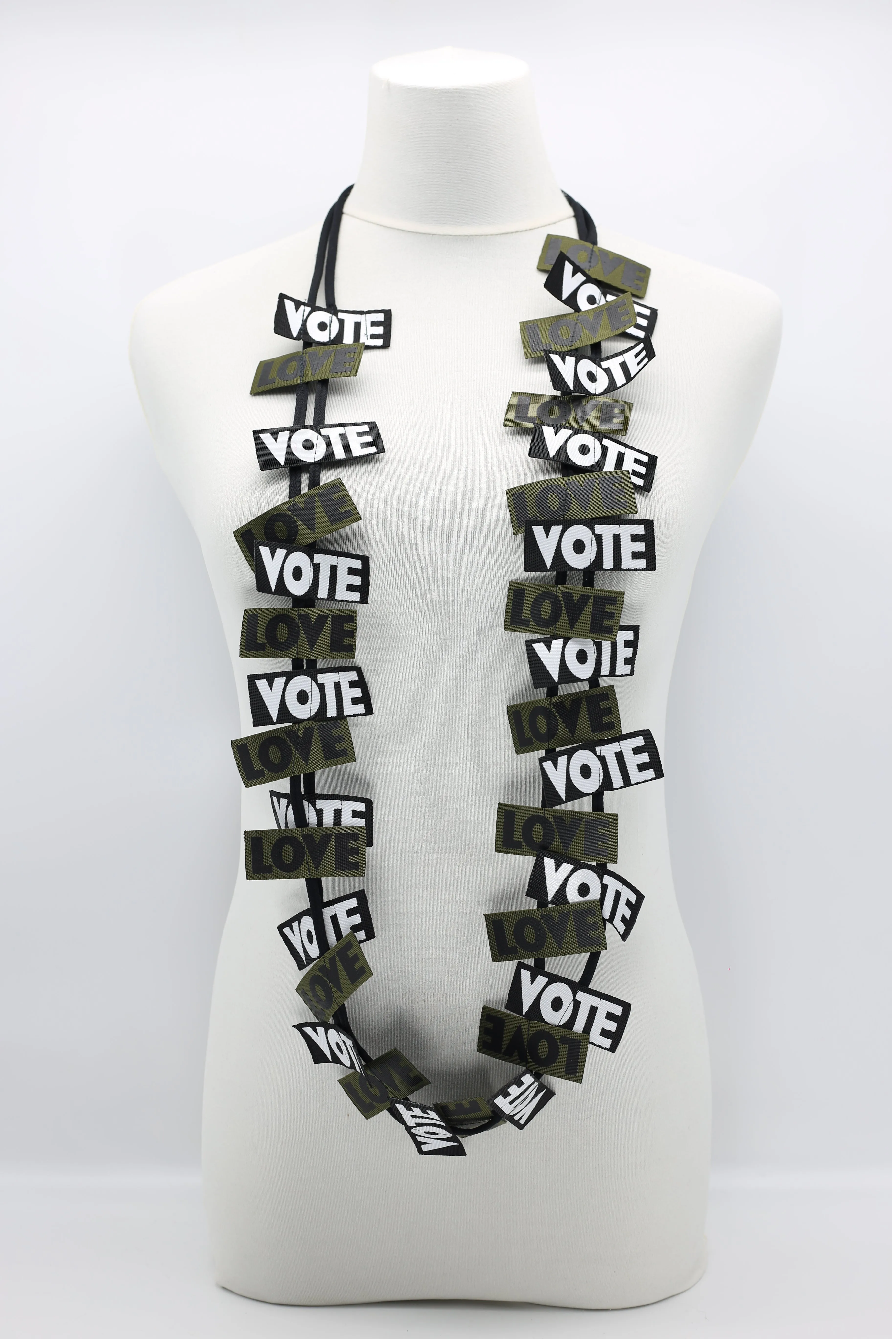 VOTE For LOVE Ribbon Necklaces Set - Duo